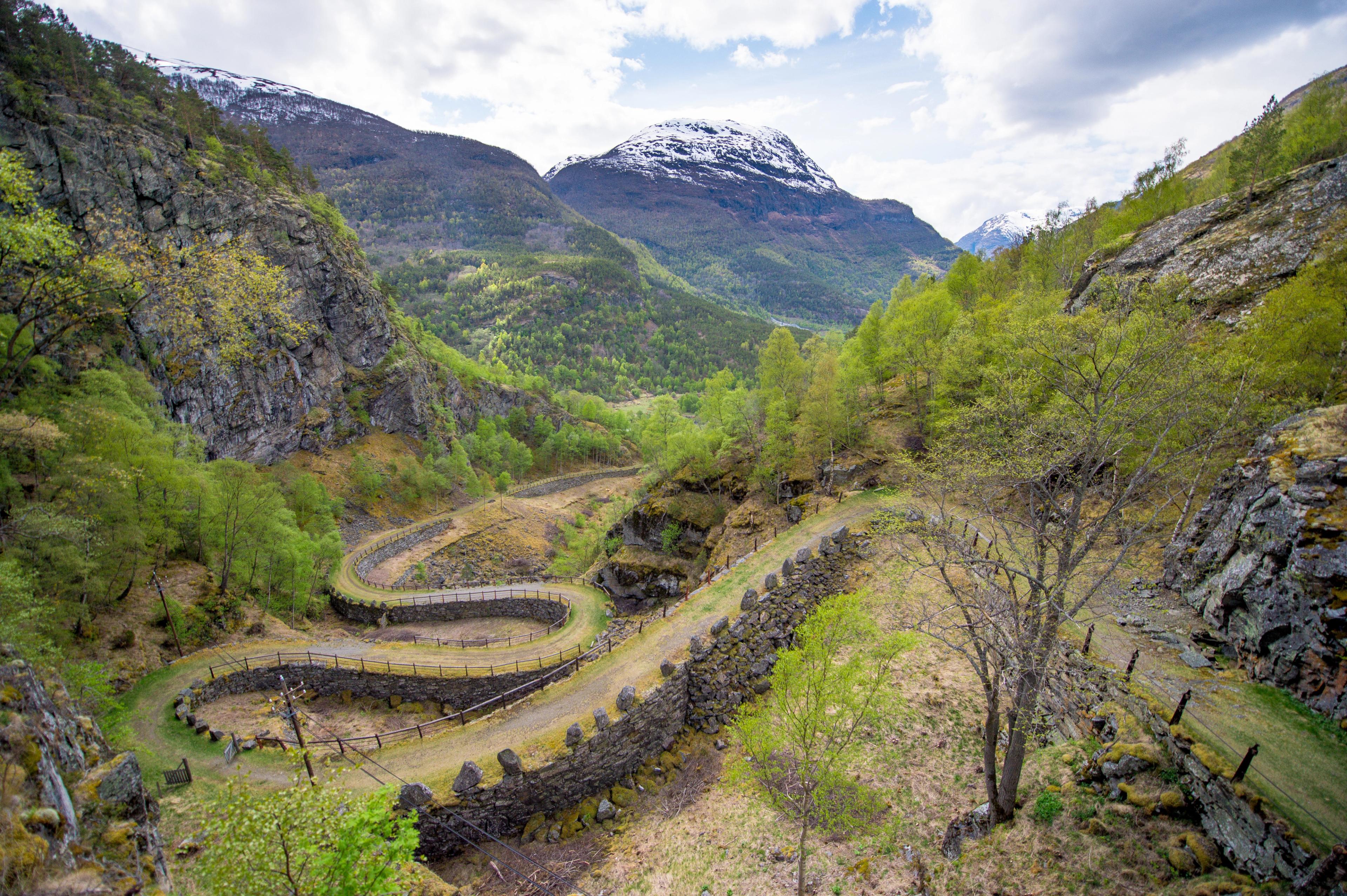 Kongevegen in Lærdal, Fjord Norway