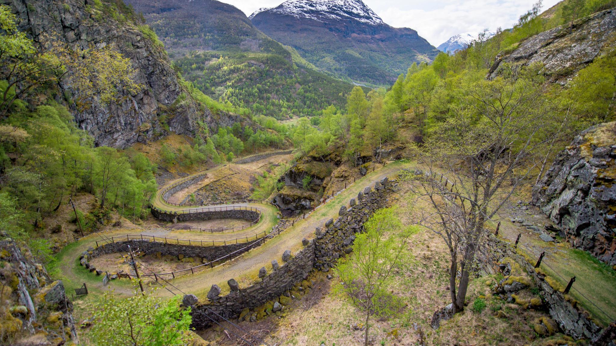 Kongevegen in Lærdal, Fjord Norway
