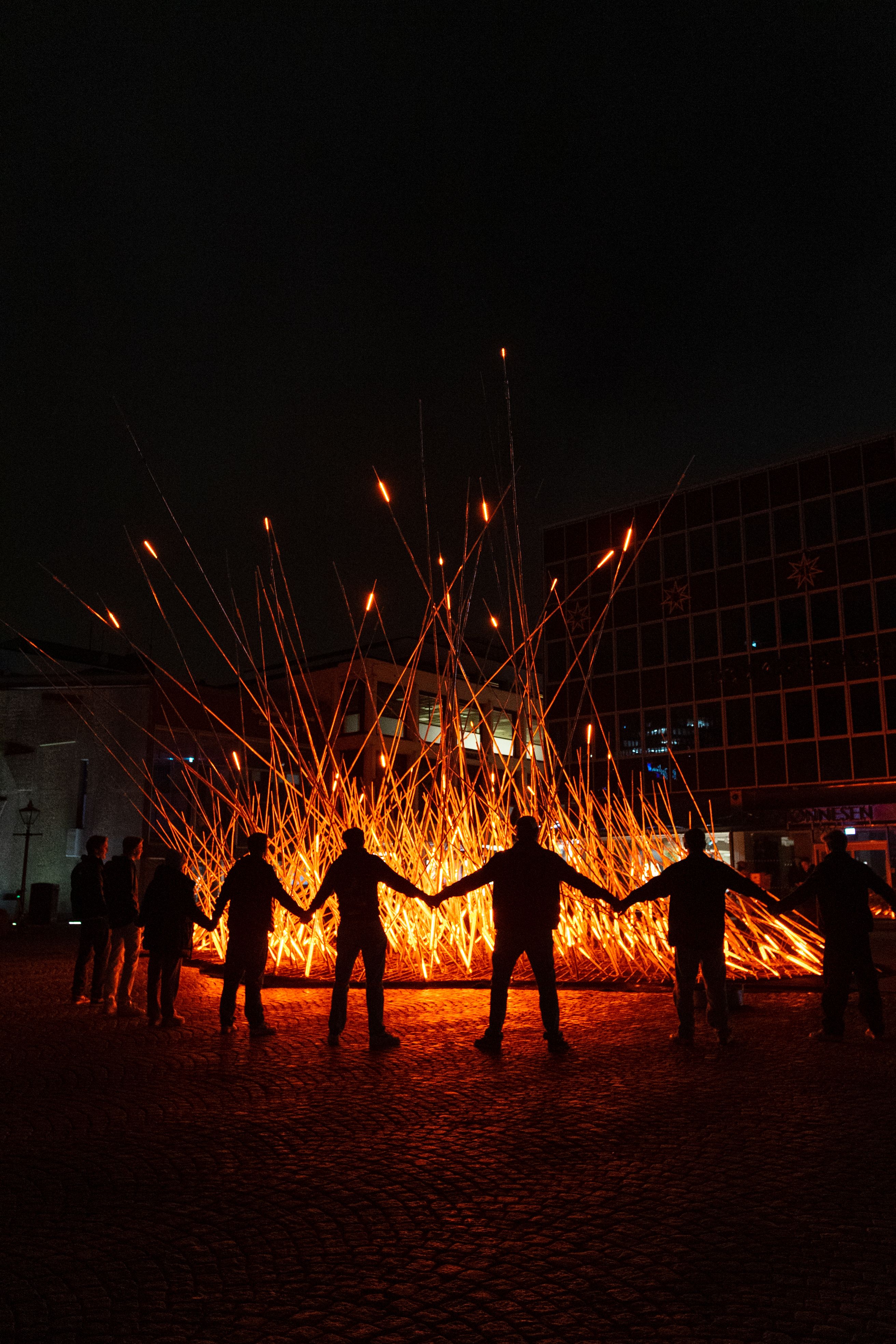 Glød light festival in Stavanger, Southern Norway
