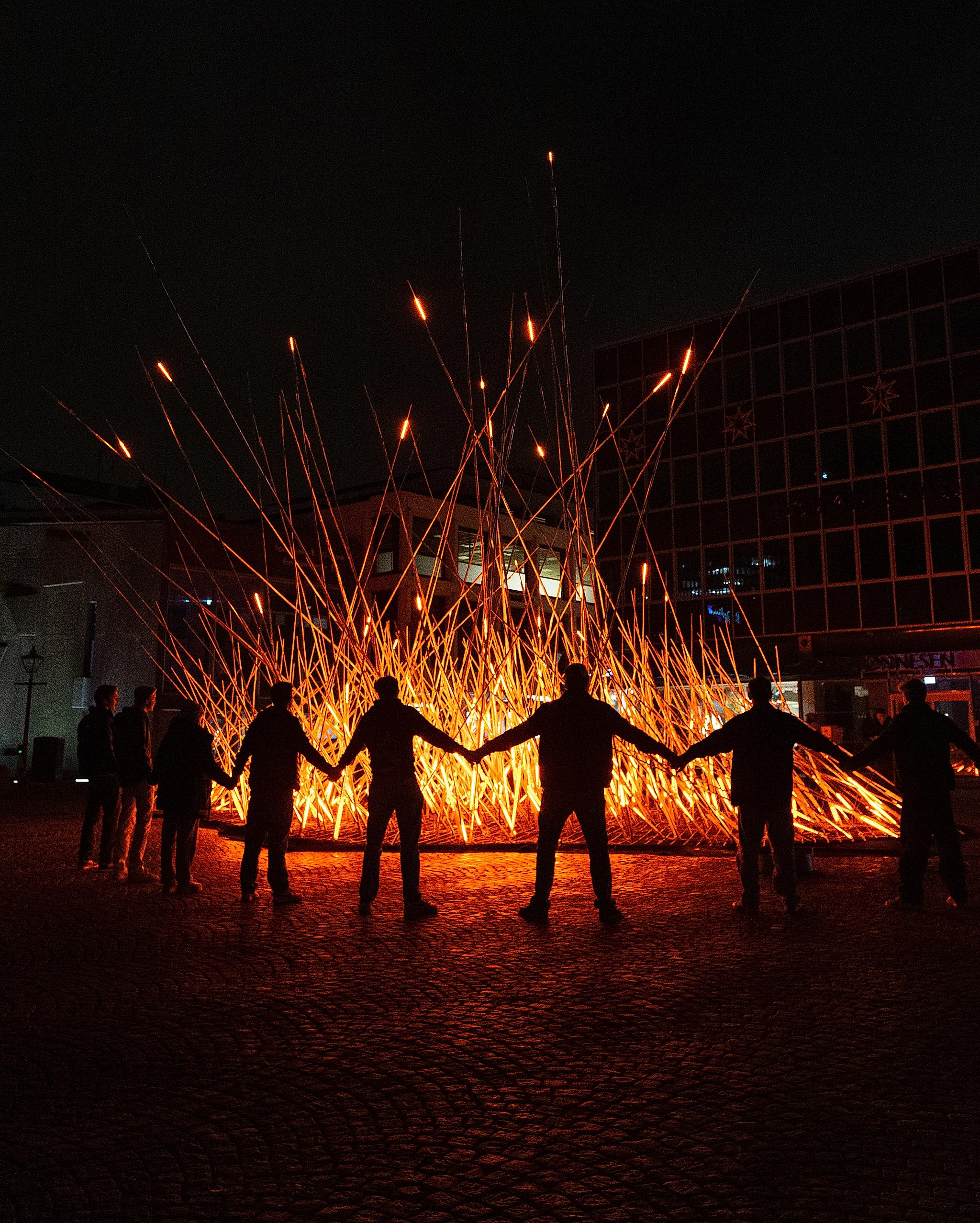 Glød light festival in Stavanger, Southern Norway