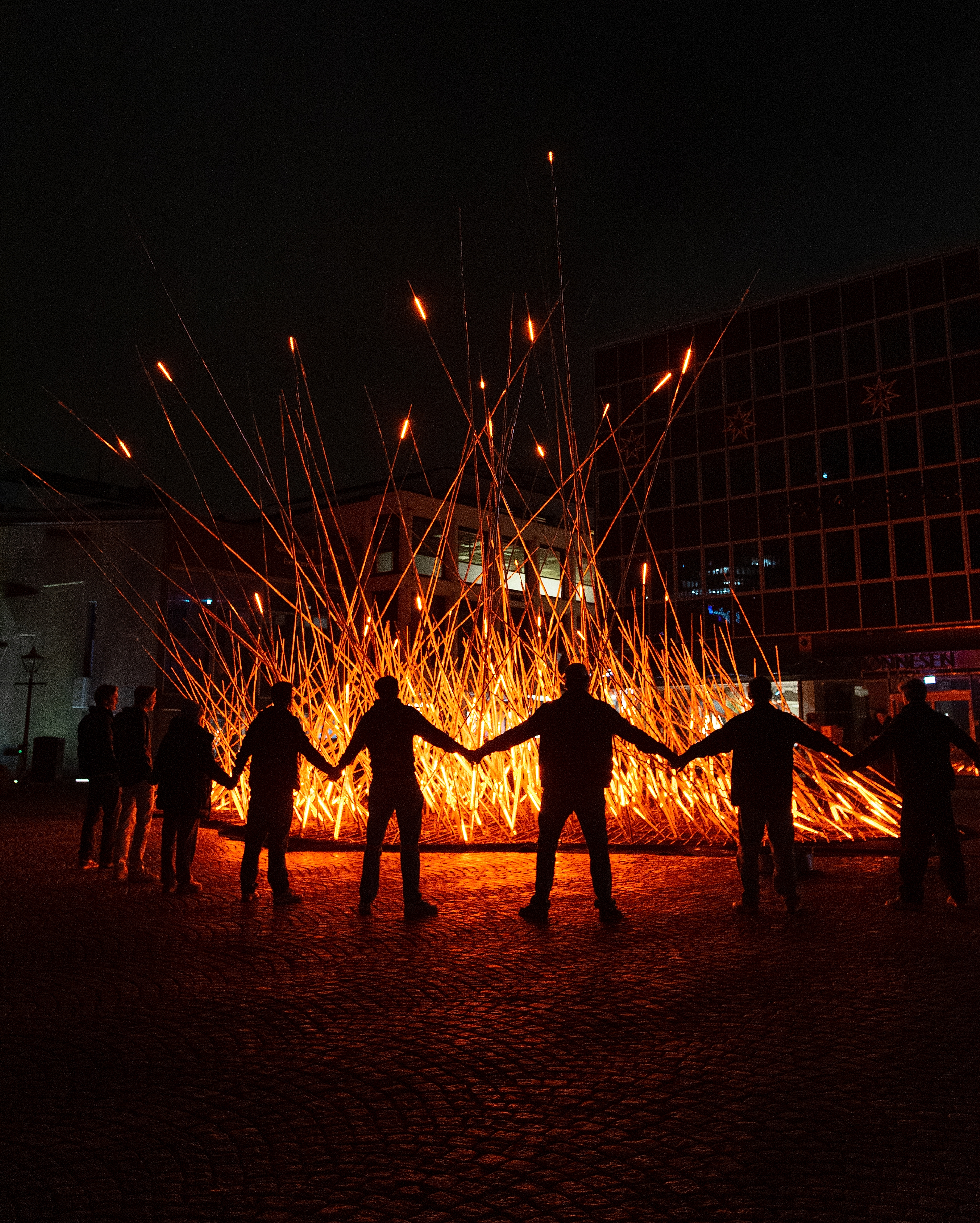 Glød light festival in Stavanger, Southern Norway