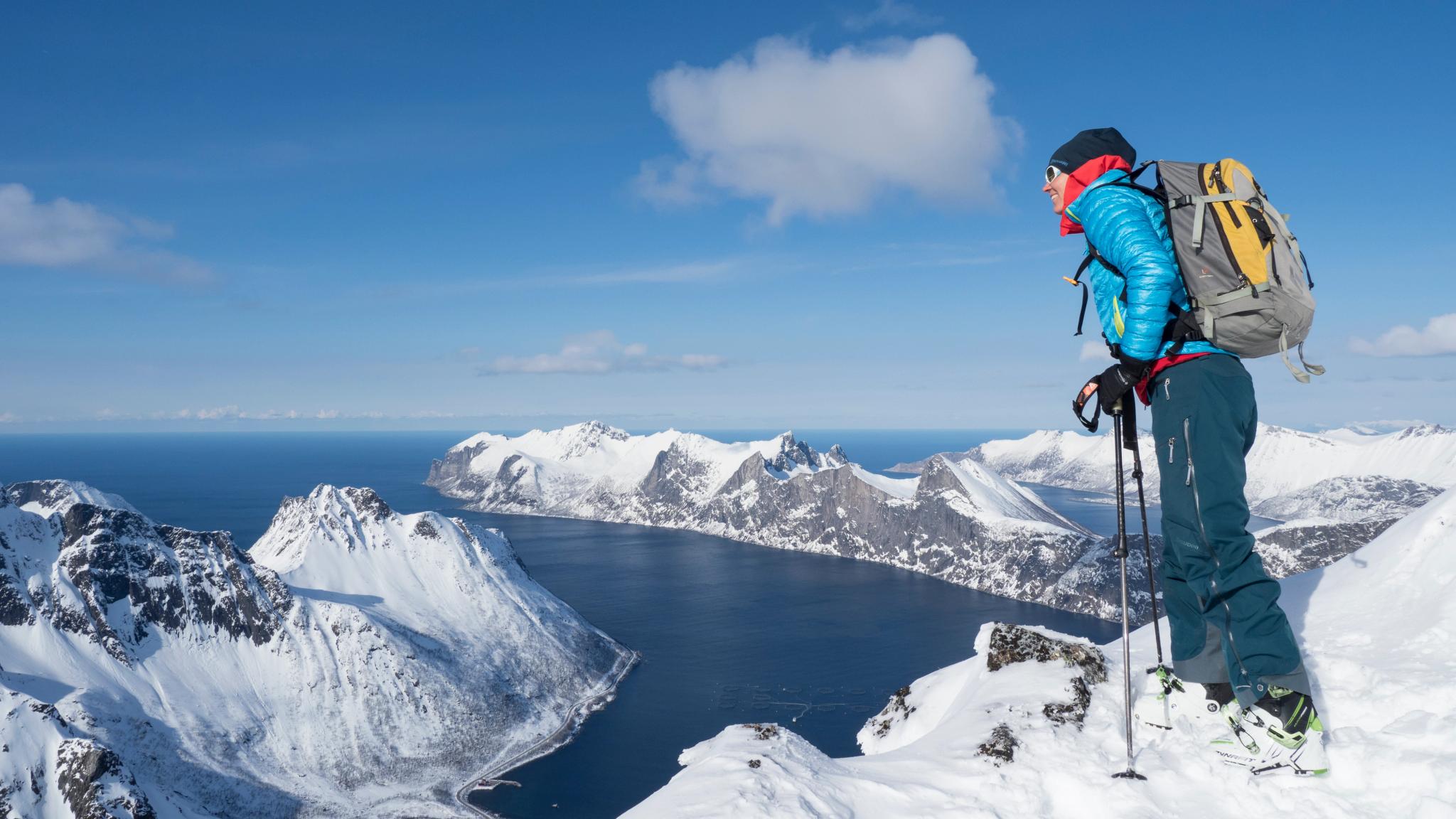 Ski touring Senja Kristin Folsland Olsen / Visitnorway.com