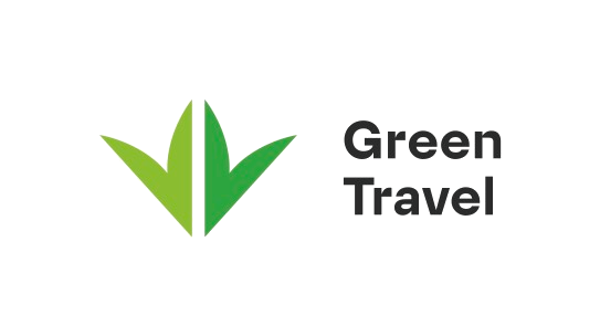 Green travel logo