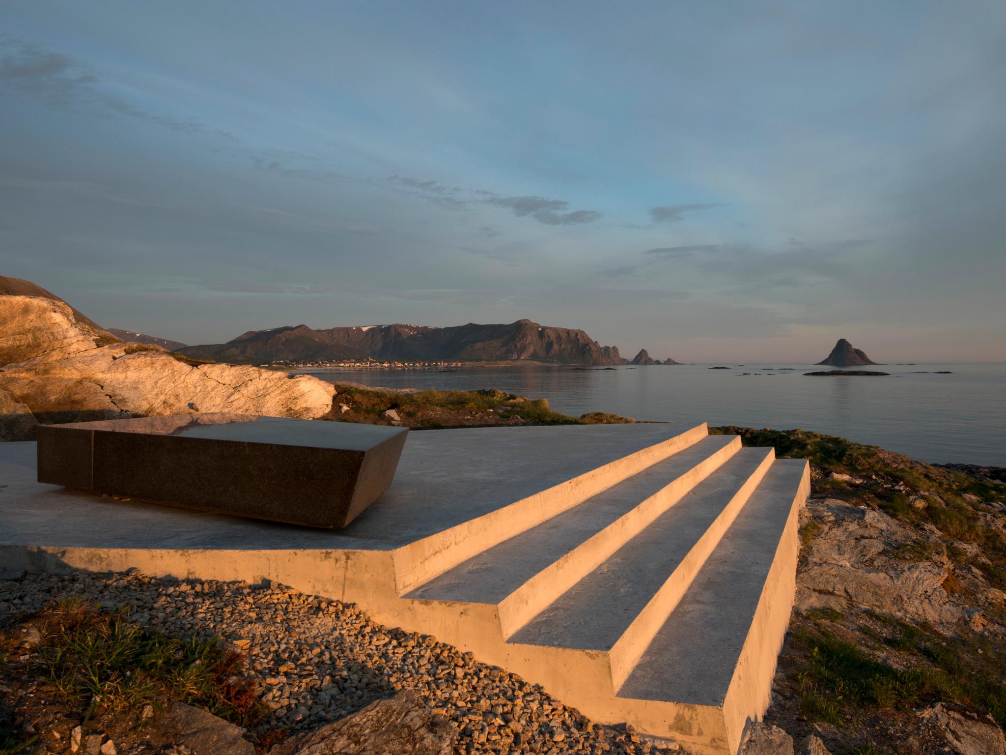 Kleivodden viewpoint at Norwegian Scenic Route Andøya, Northern Norway