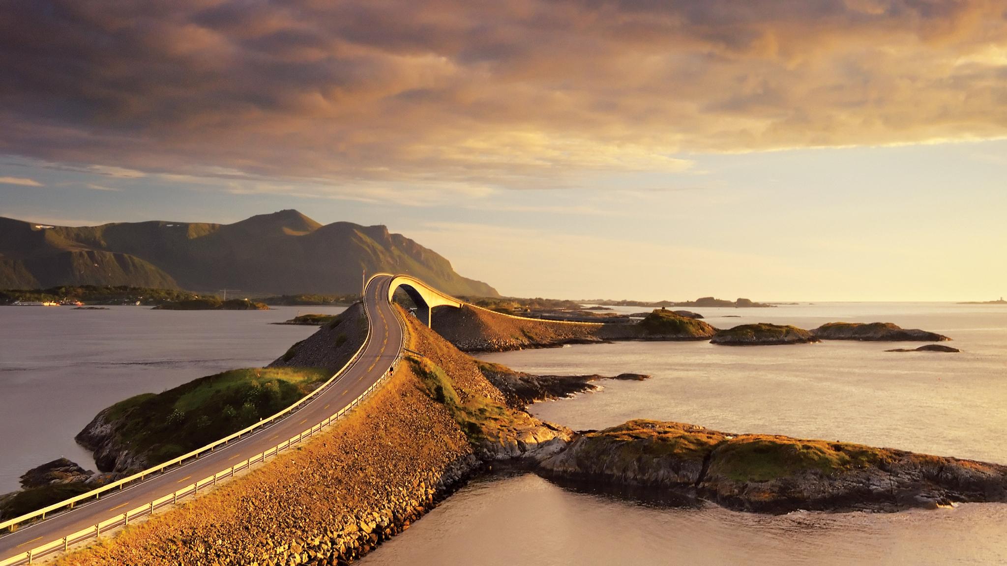 The Atlantic Road in Northwest, Fjord Norway