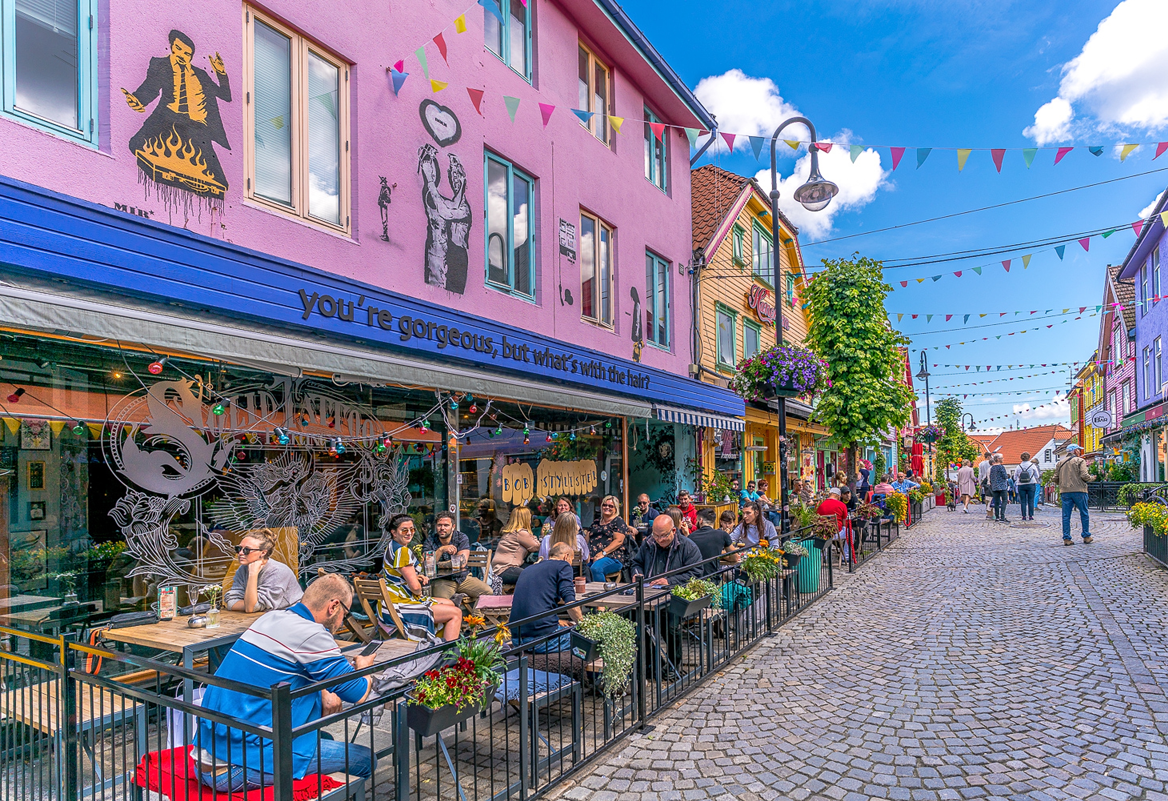 Fargegaten, The colour street, in Stavanger