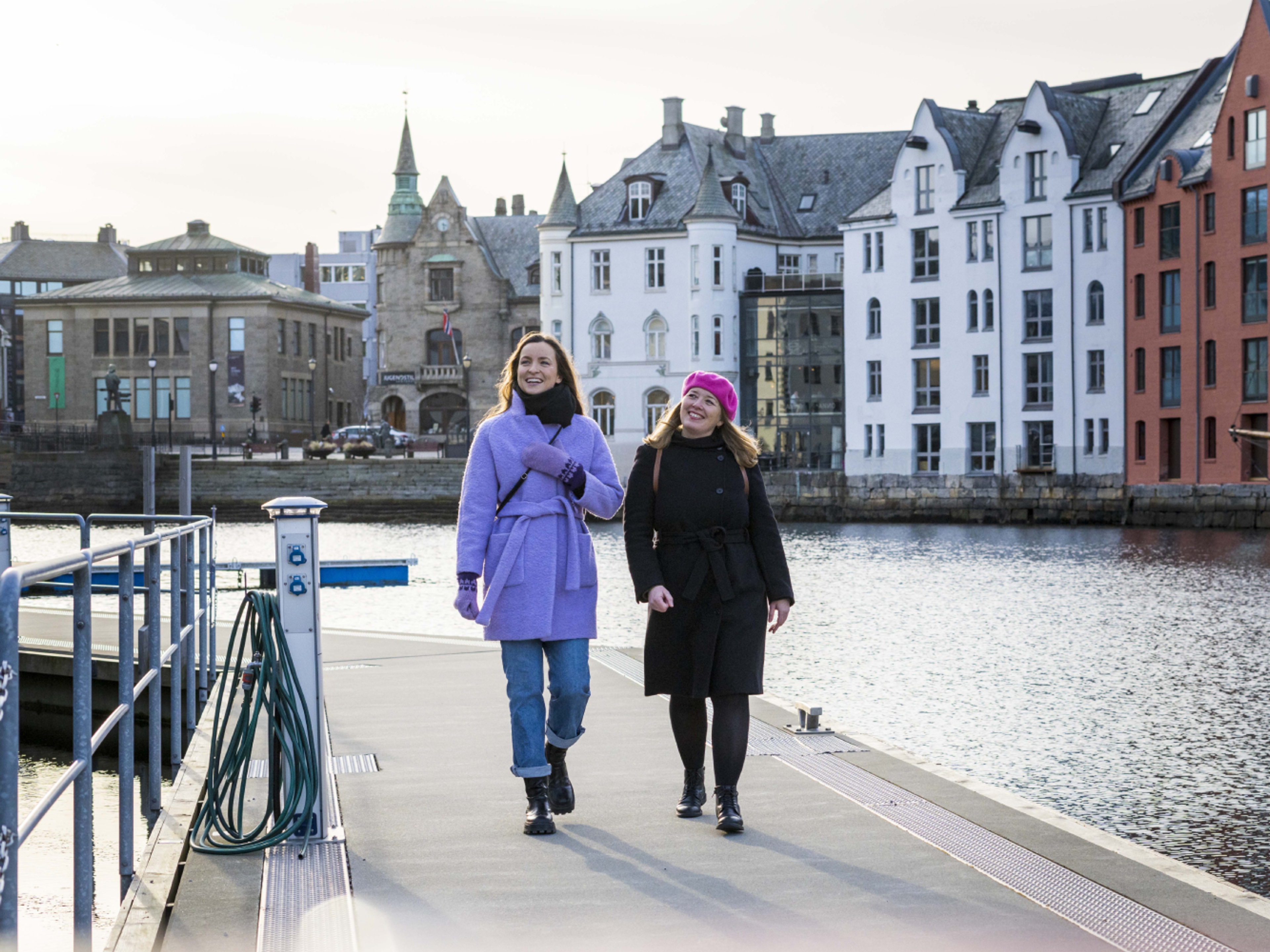 The Brosundet strait, in the art noveau city Ålesund
