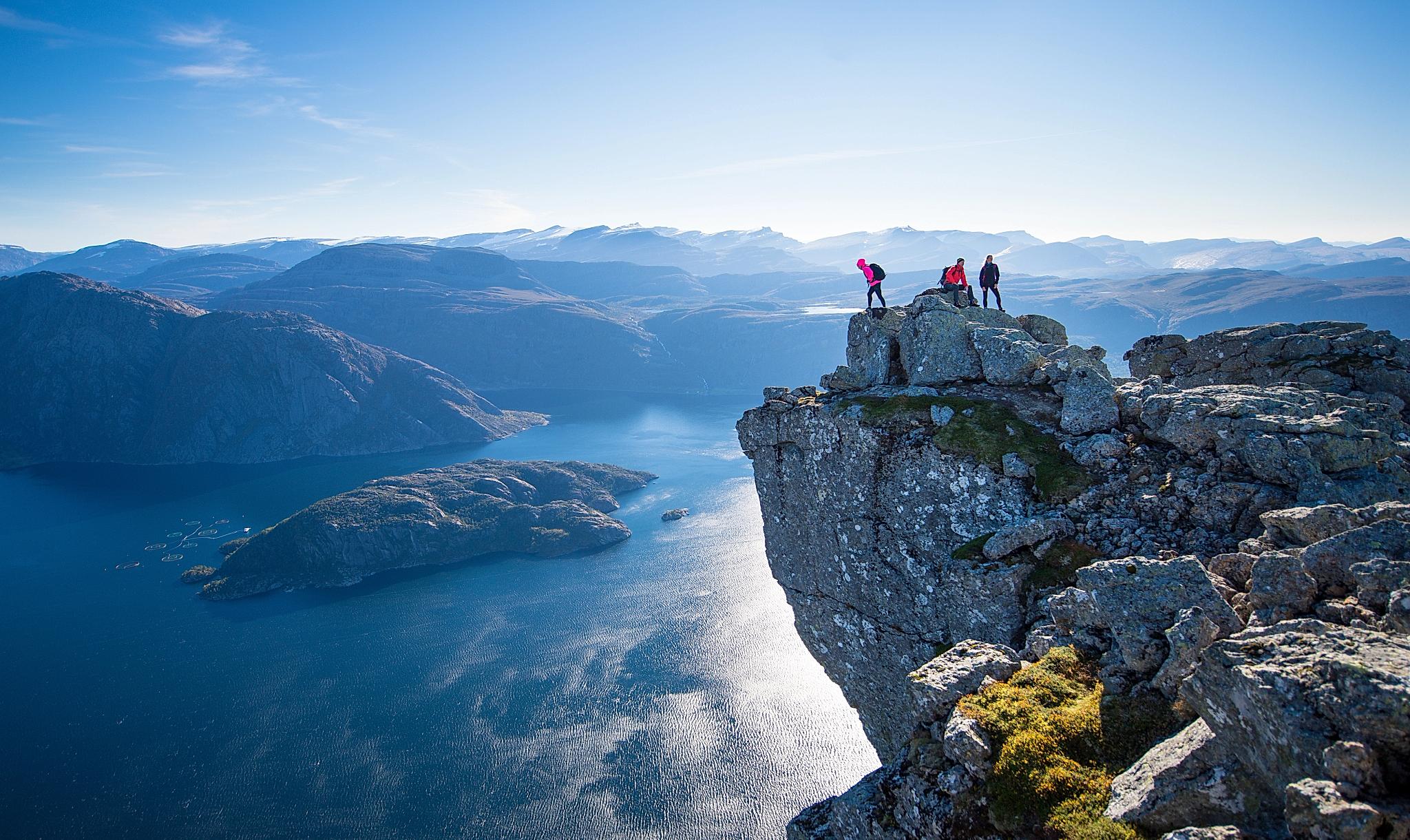 Randonnée du Hornelen à Bremanger, en Norvège des Fjords