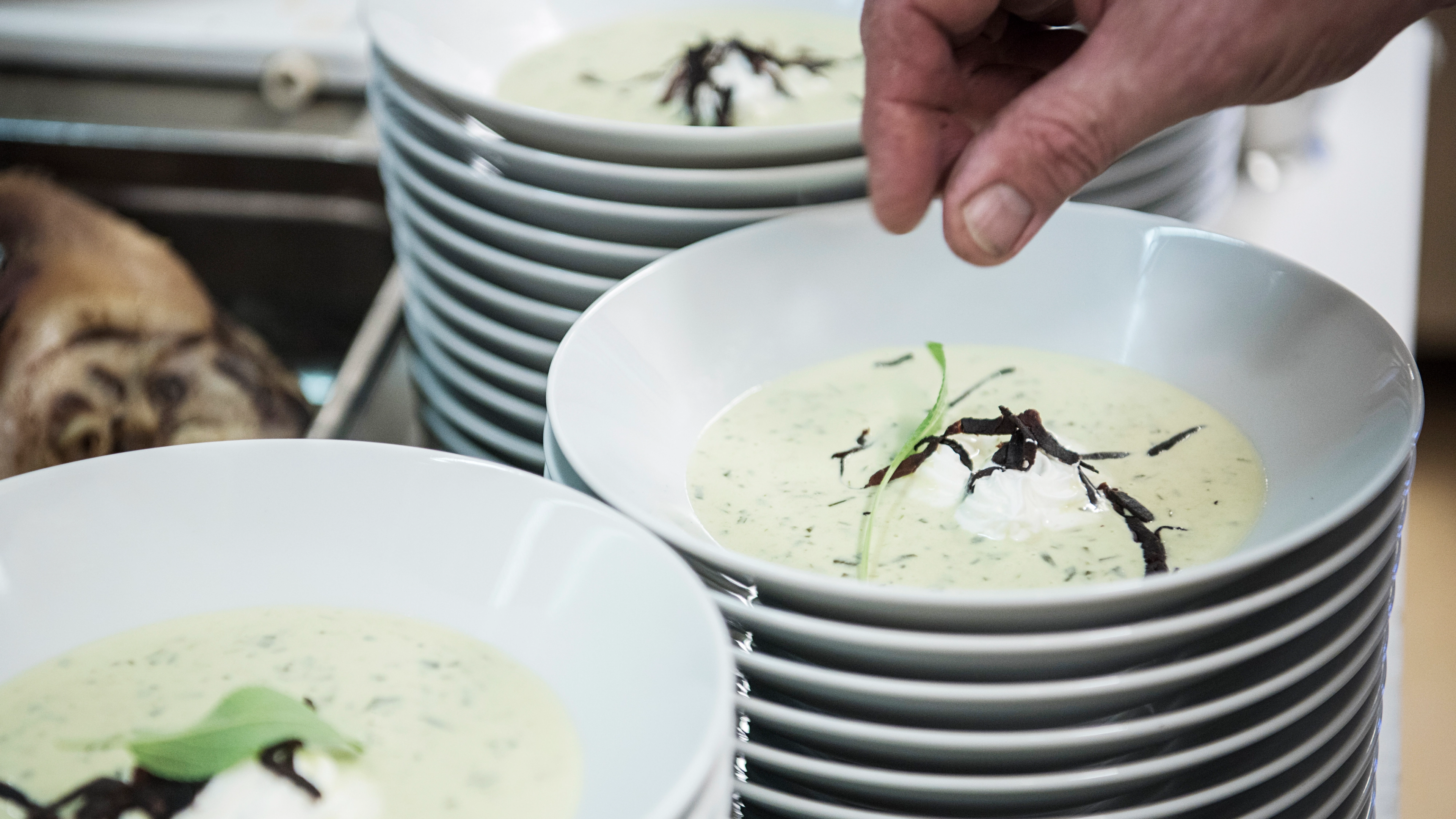 Food at the restaurant Neumanns Røykeri & Supperclub in Vesterålen, Northern Norway