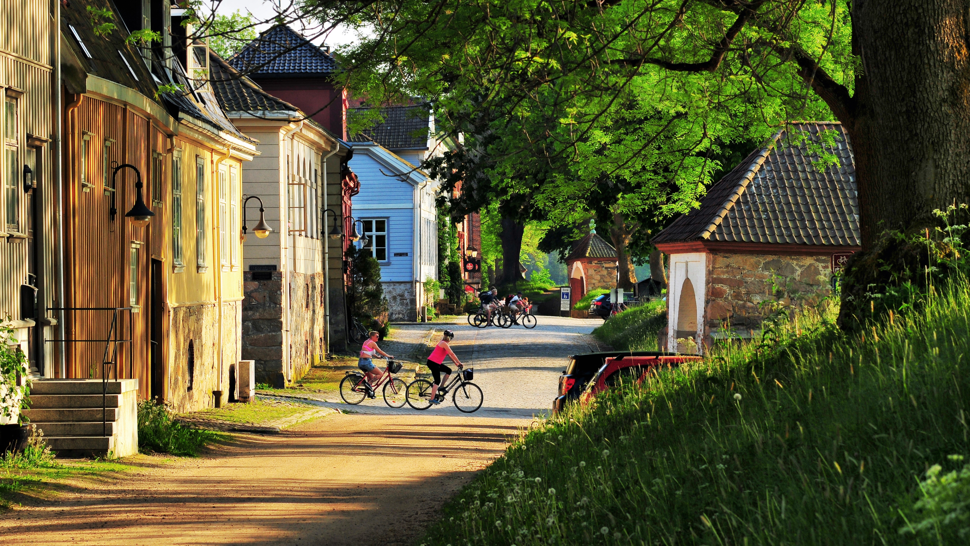 De koselige gatene i Gamlebyen i Fredrikstad