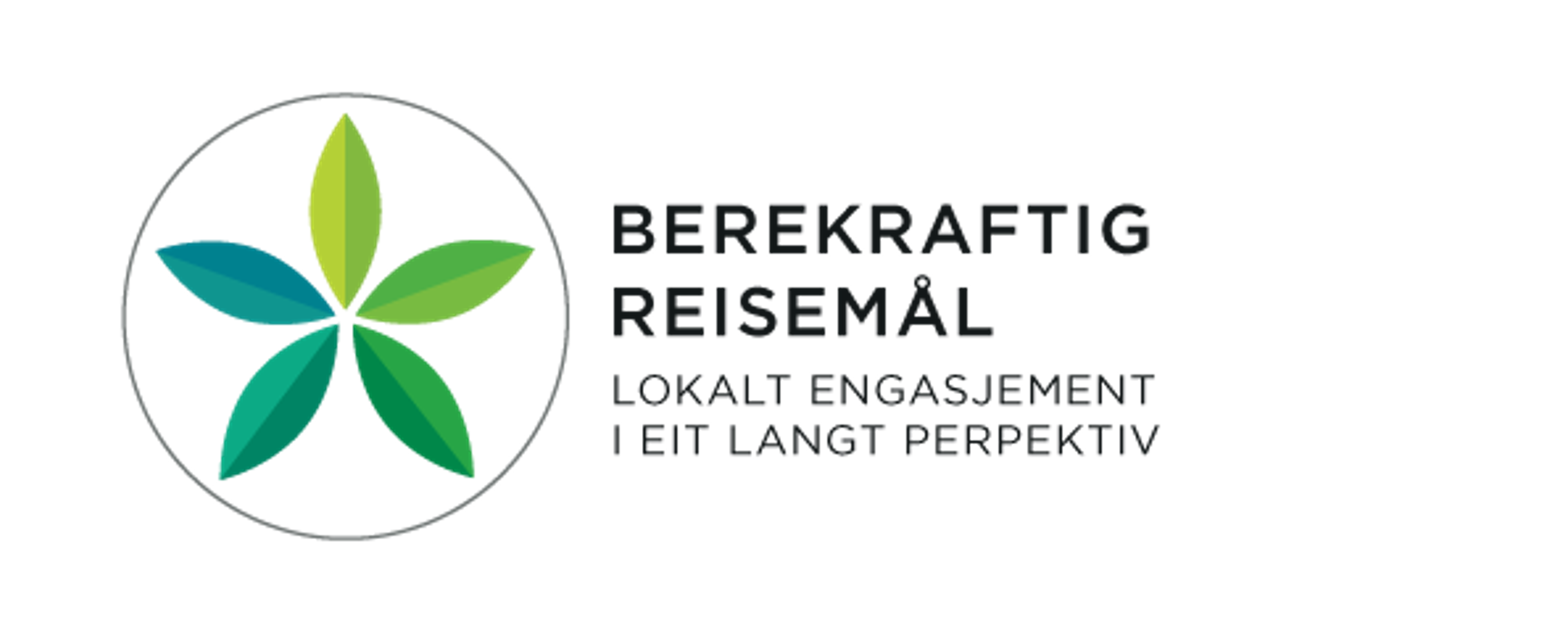 Bærekraftig reisemål logo nynorsk png
