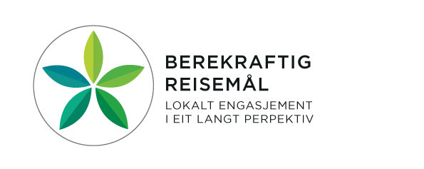 Bærekraftig reisemål logo nynorsk png