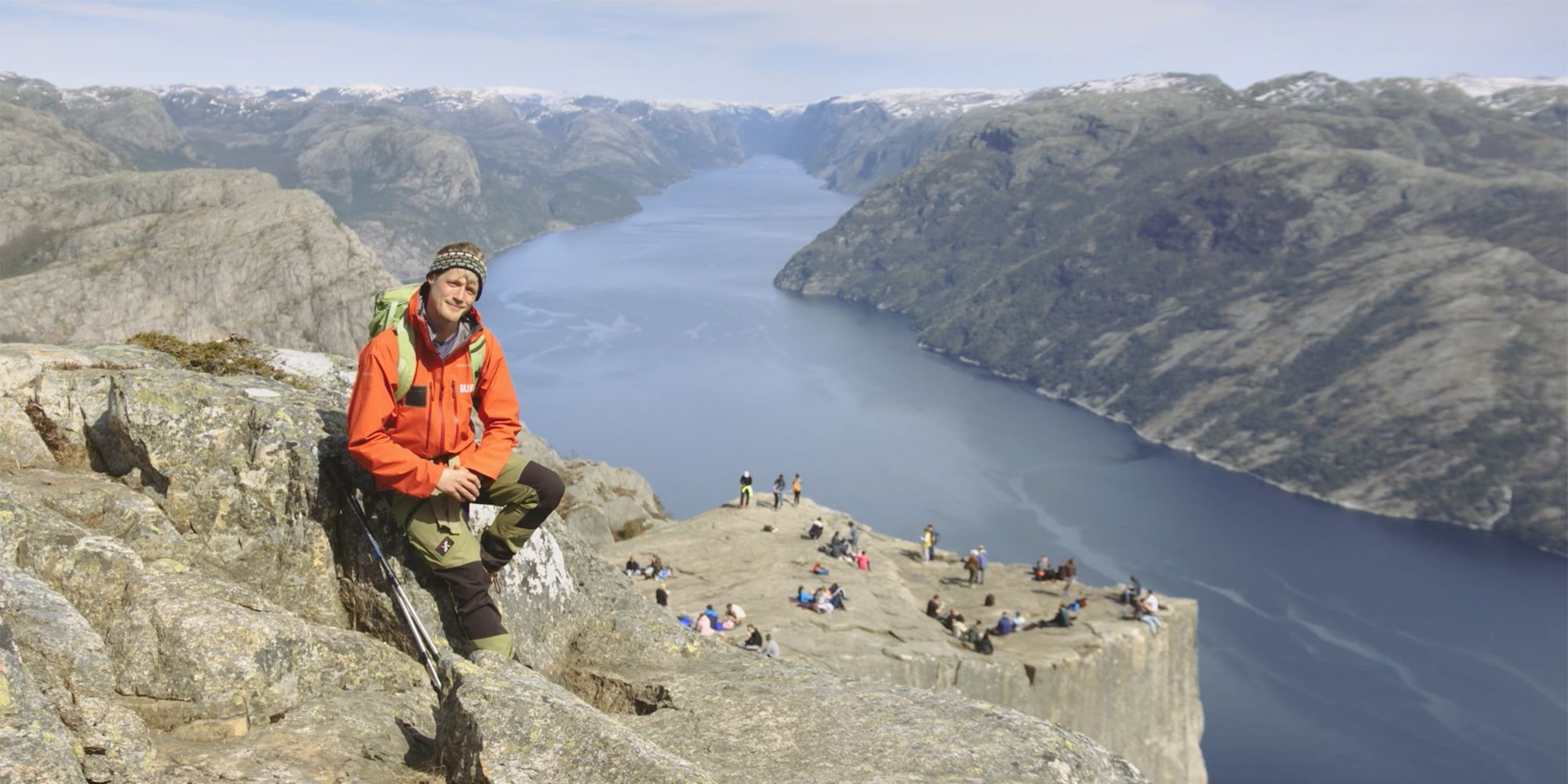 Nature guide Johannes at Preikestolen in Fjord Norway