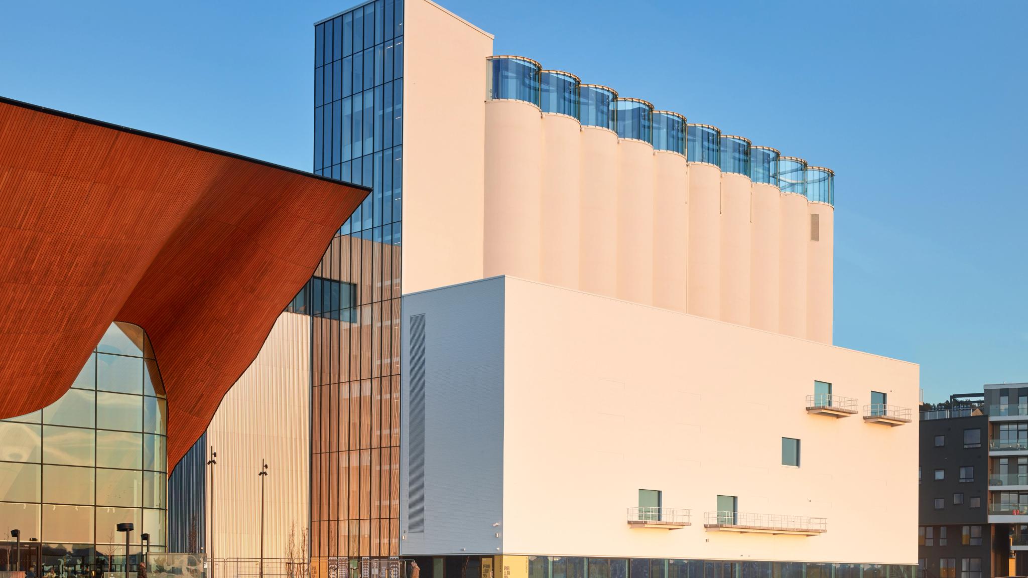 Kunstsilo - The art silo at Odderøya island in Kristiansand, Southern Norway