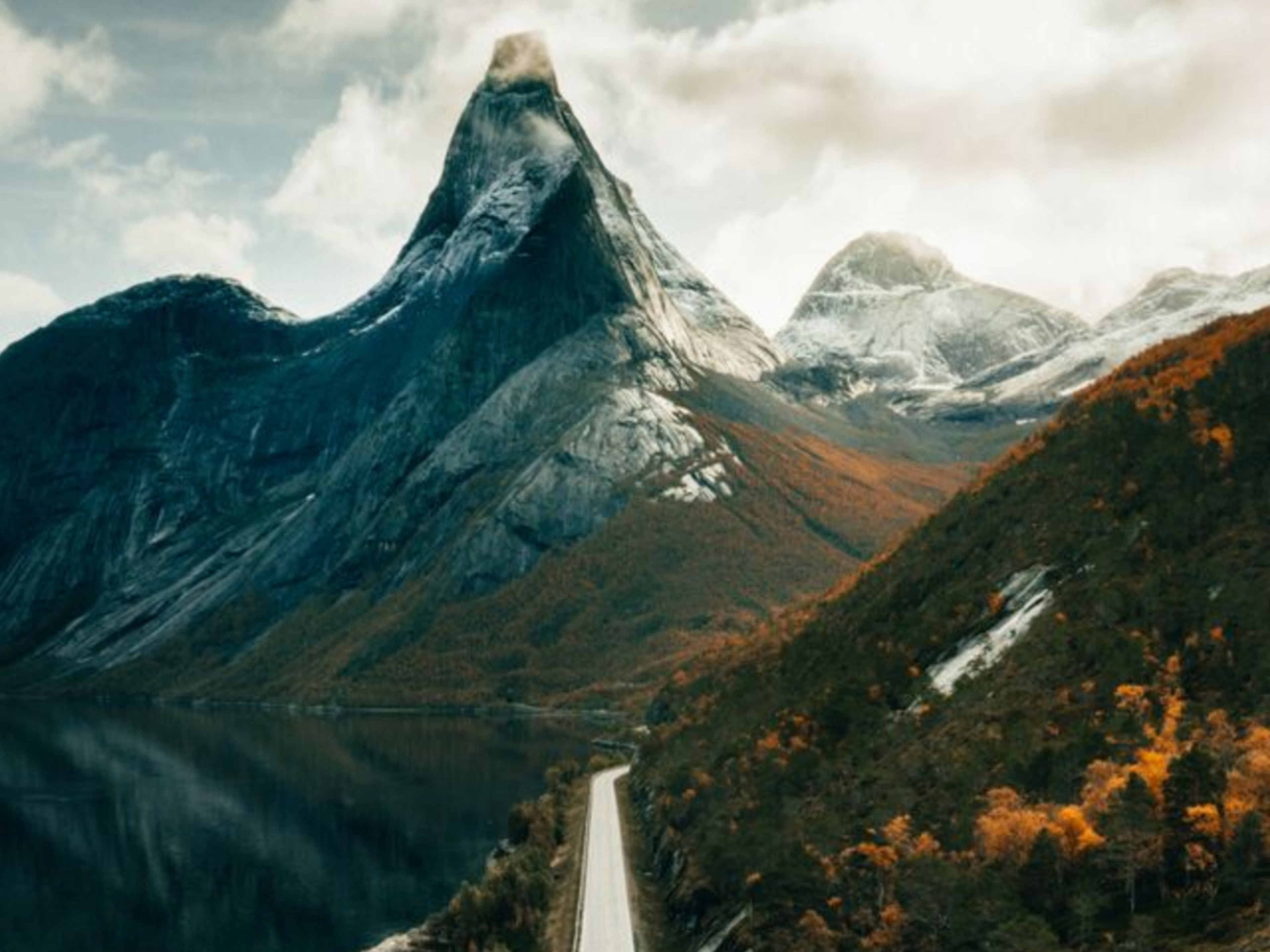 Rabbåsen in Sørreisa, Troms in beautiful autumn colors