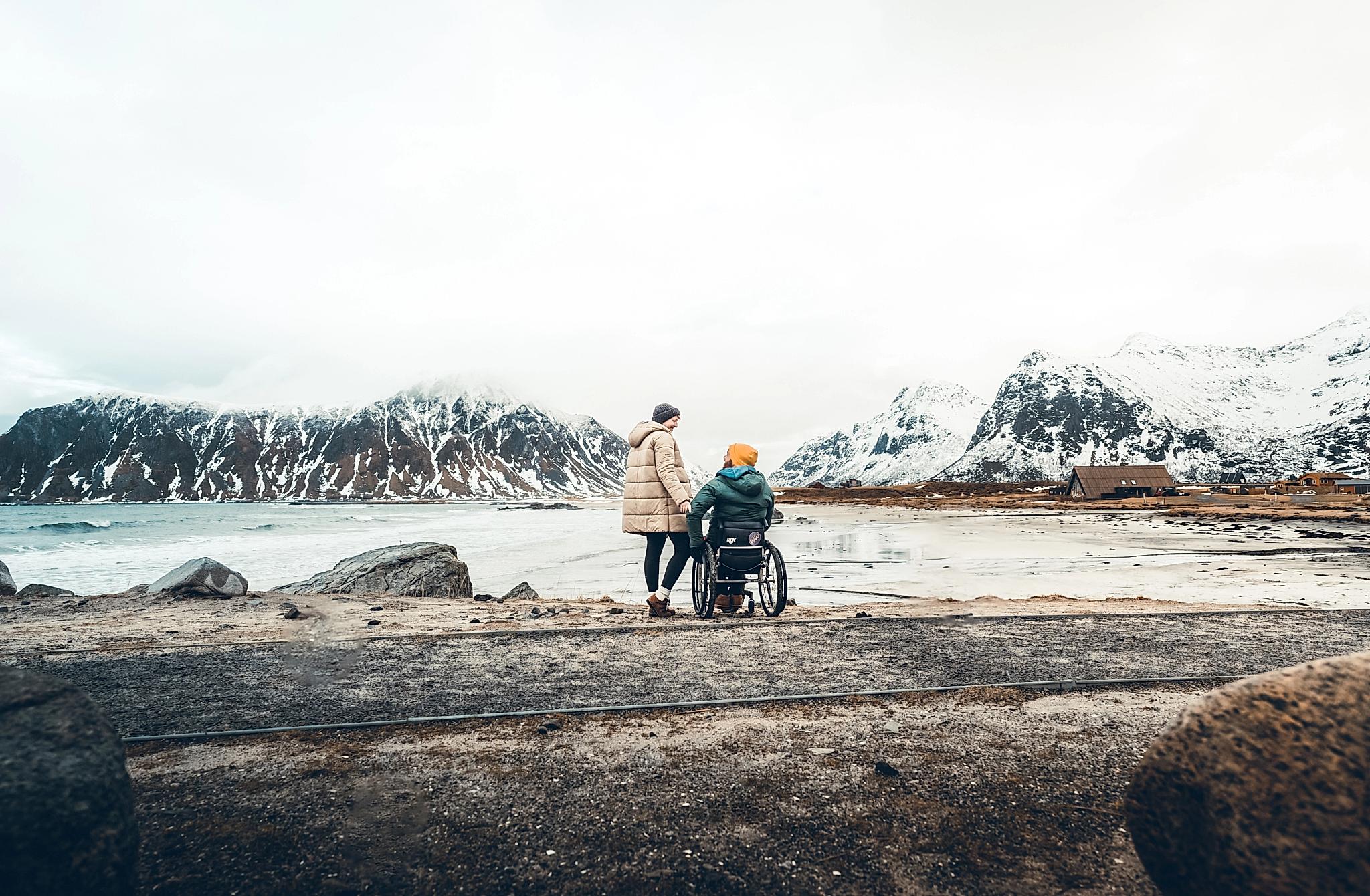 Wheeled world Myriam and Pierre in Northern Norway