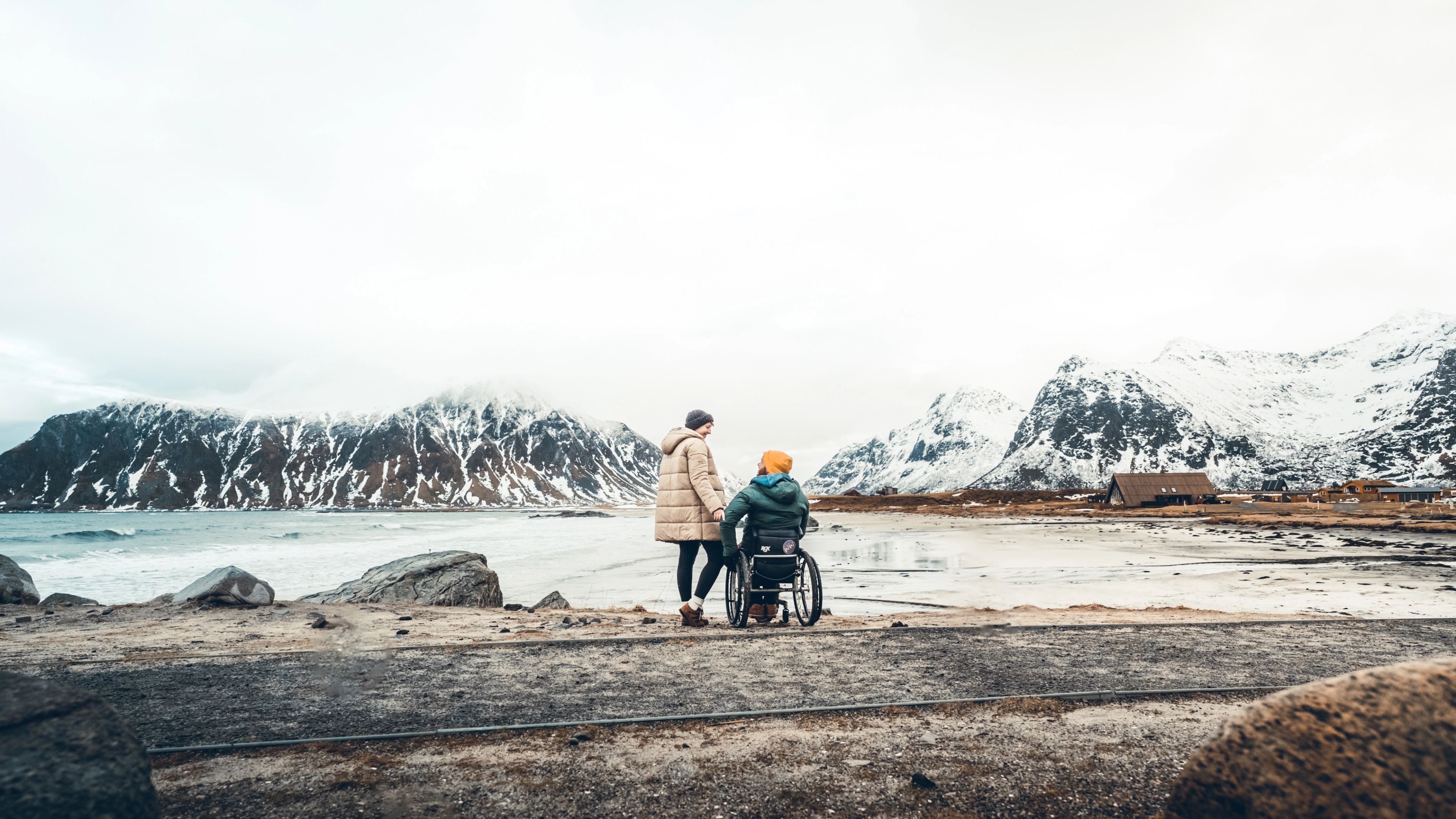 Wheeled world Myriam and Pierre in Northern Norway