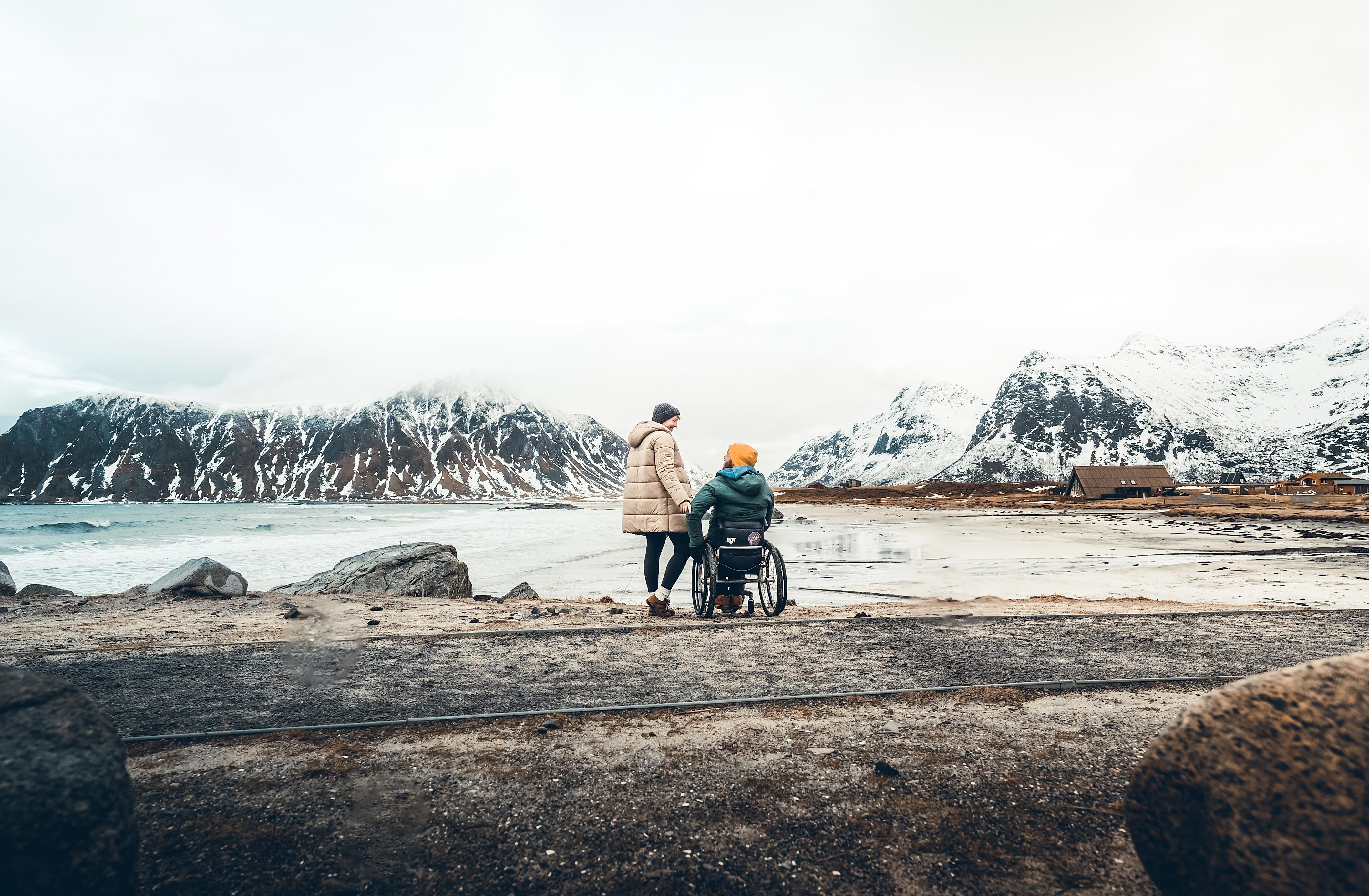 Wheeled world Myriam and Pierre in Northern Norway