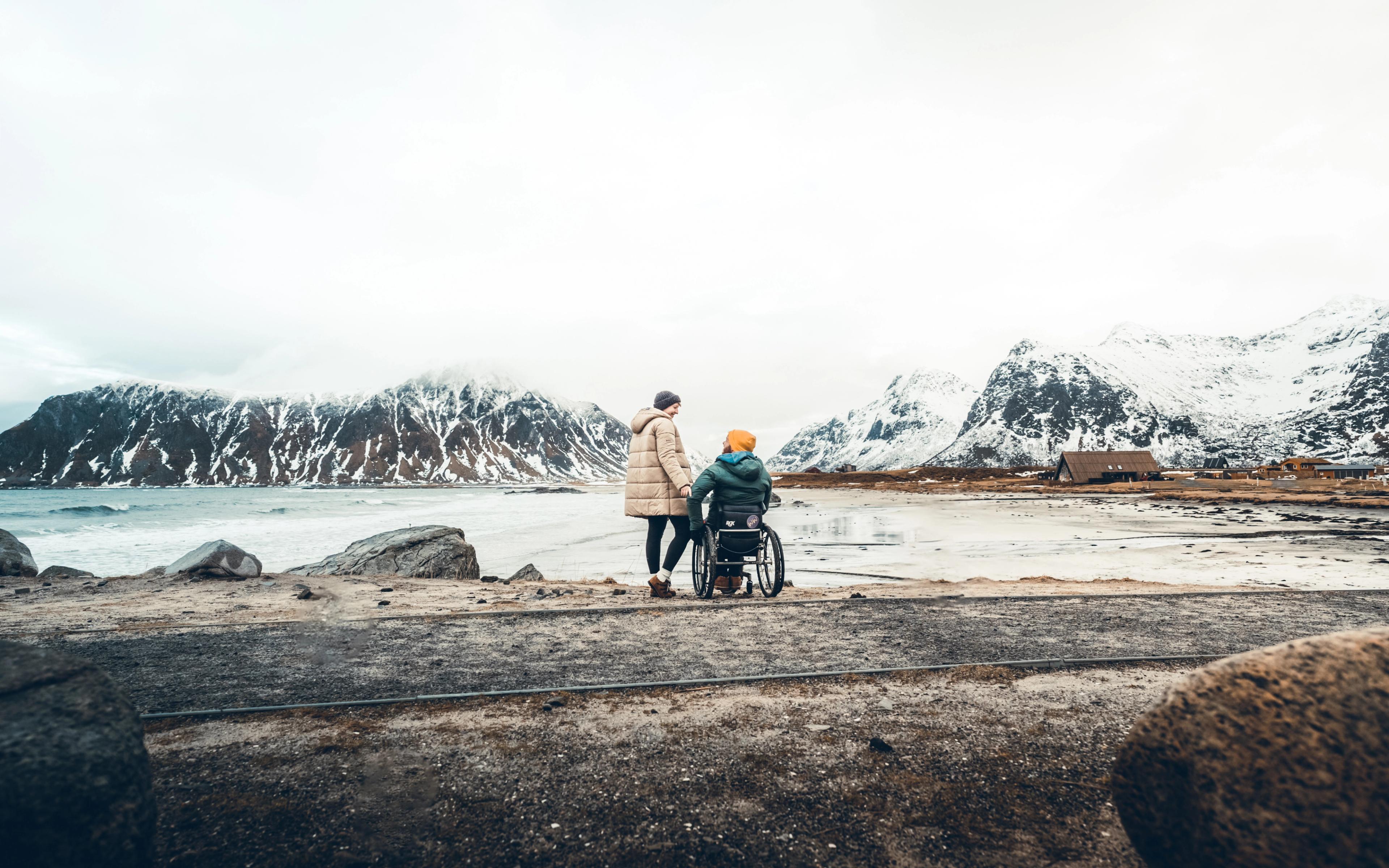 Wheeled world Myriam and Pierre in Northern Norway