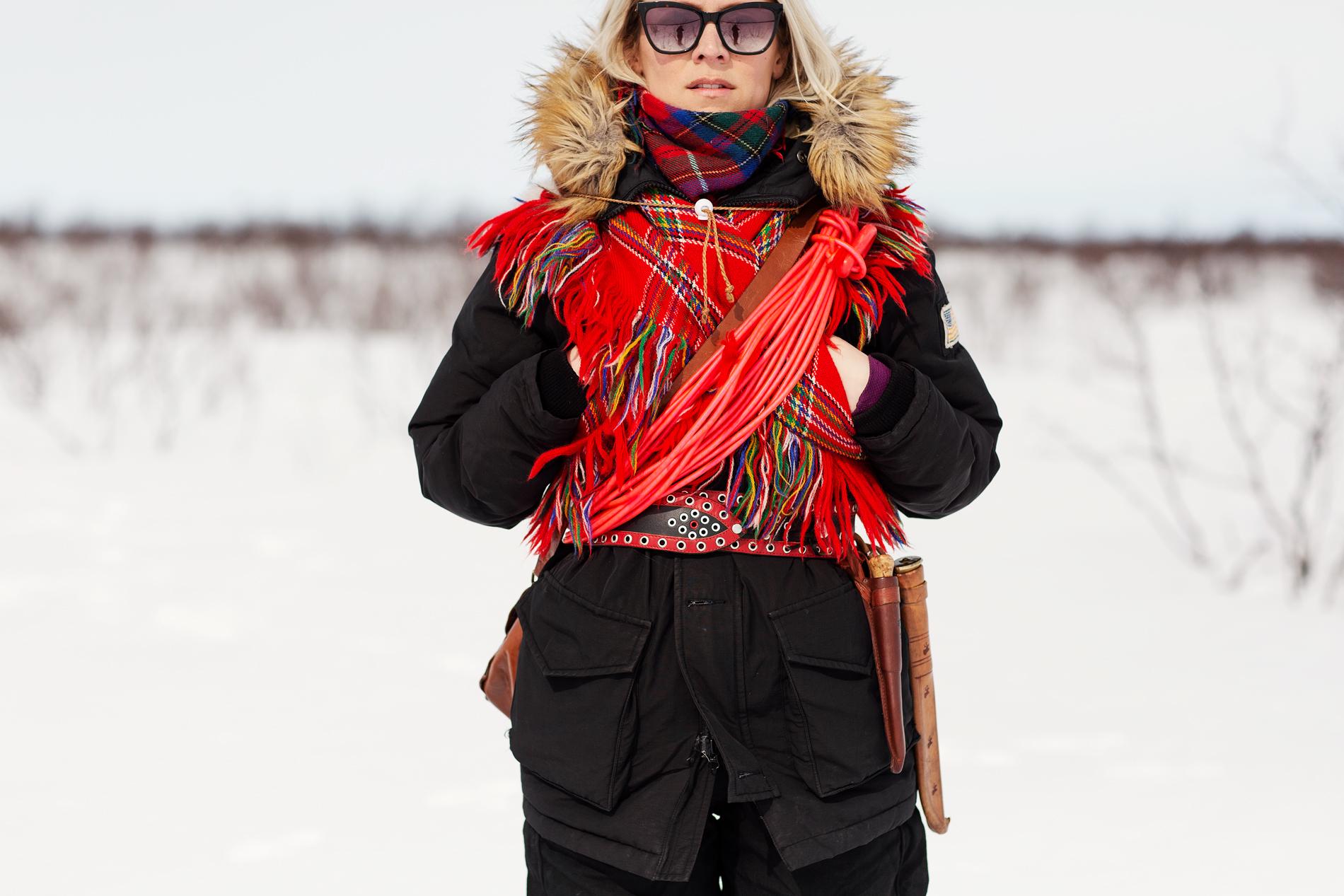 A Sami woman in Northern Norway