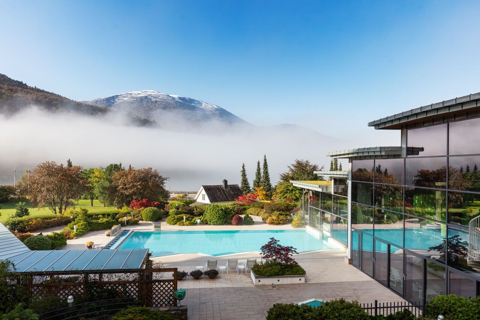 Alexandra Bath at Hotel Alexandra in Loen, Stryn, Fjord Norway.