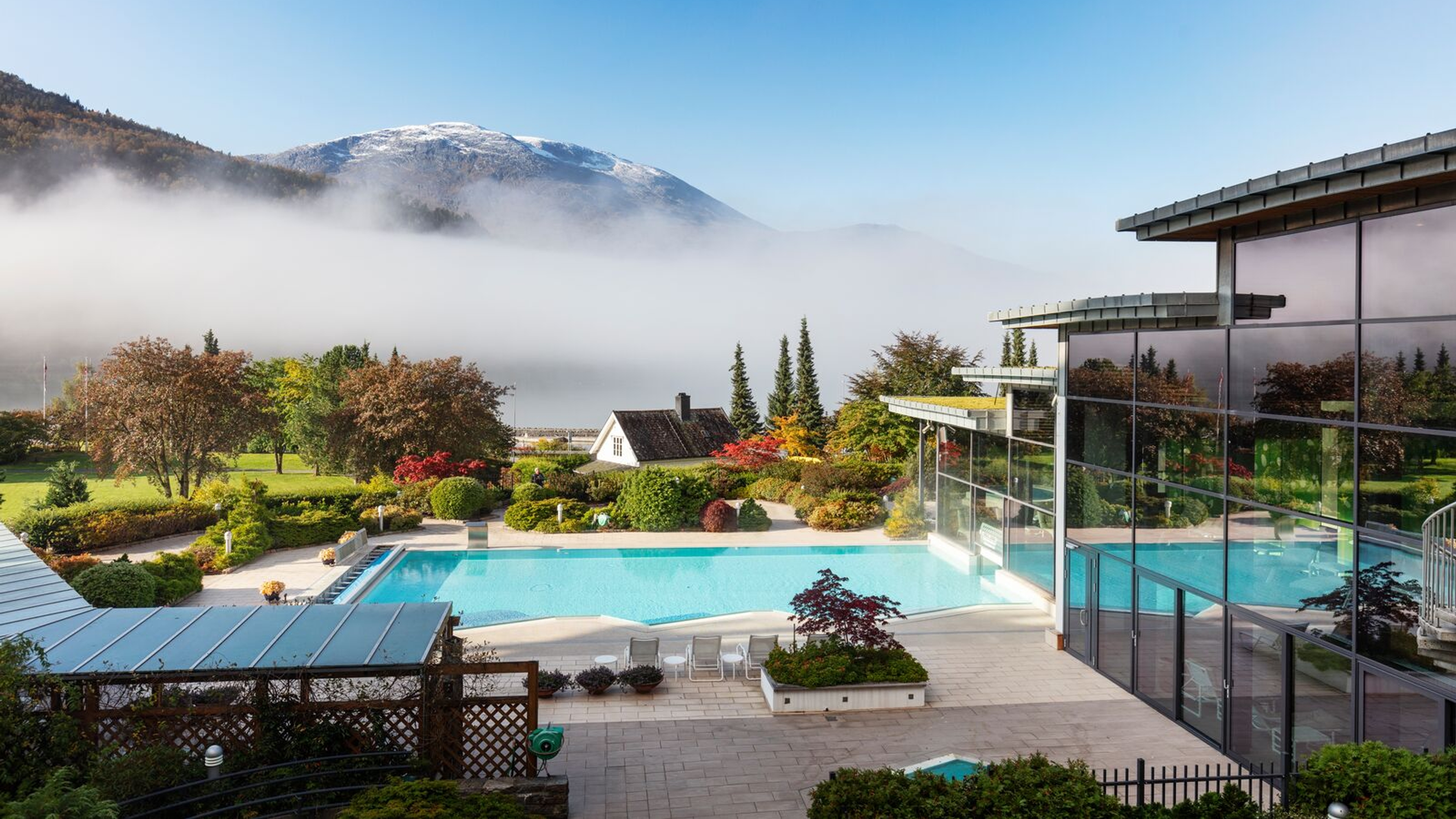 Alexandra Bath at Hotel Alexandra in Loen, Stryn, Fjord Norway.