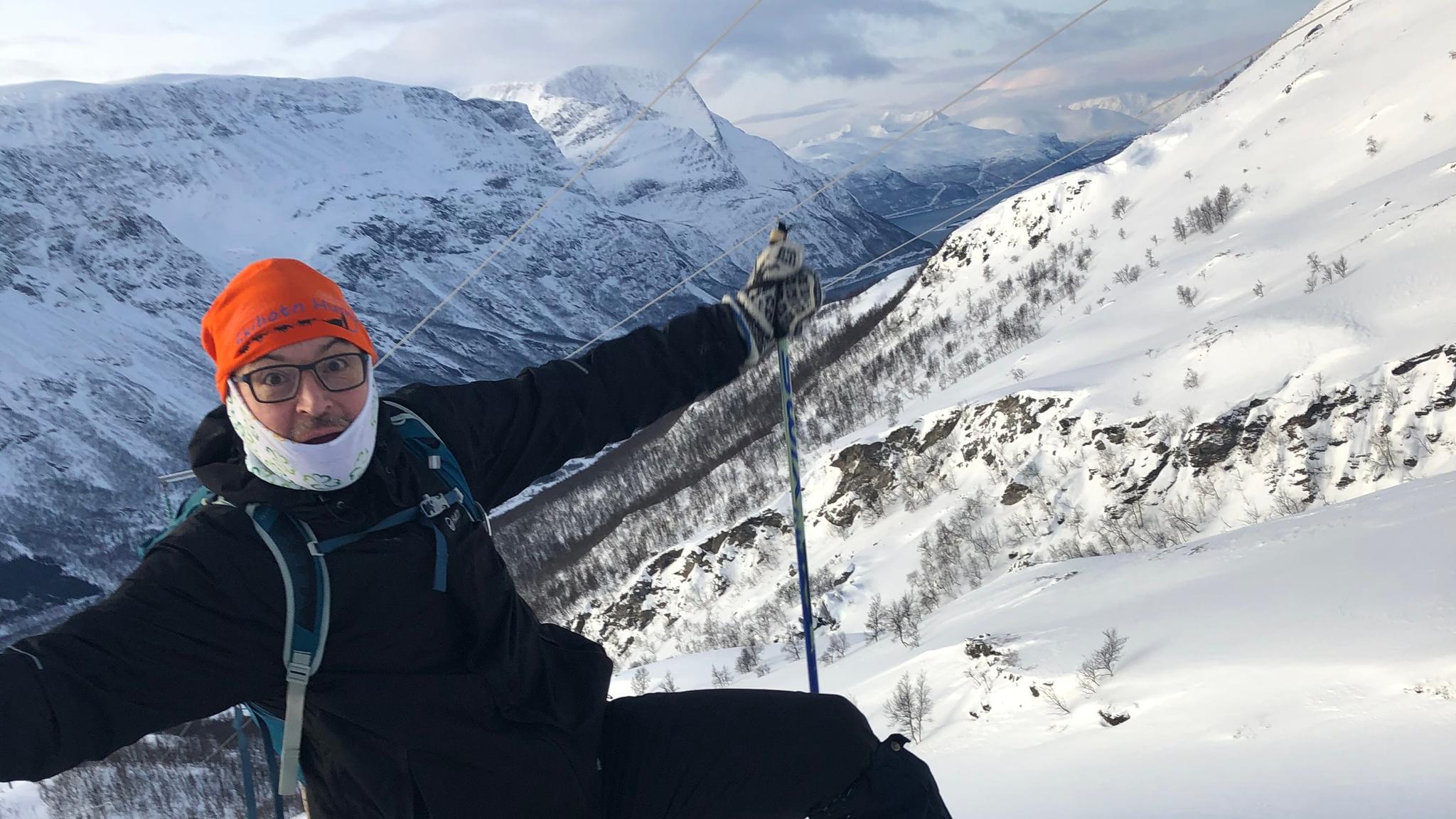 Svein Oddvar Leiros, a local in Lyngenfjord in Northern Norway