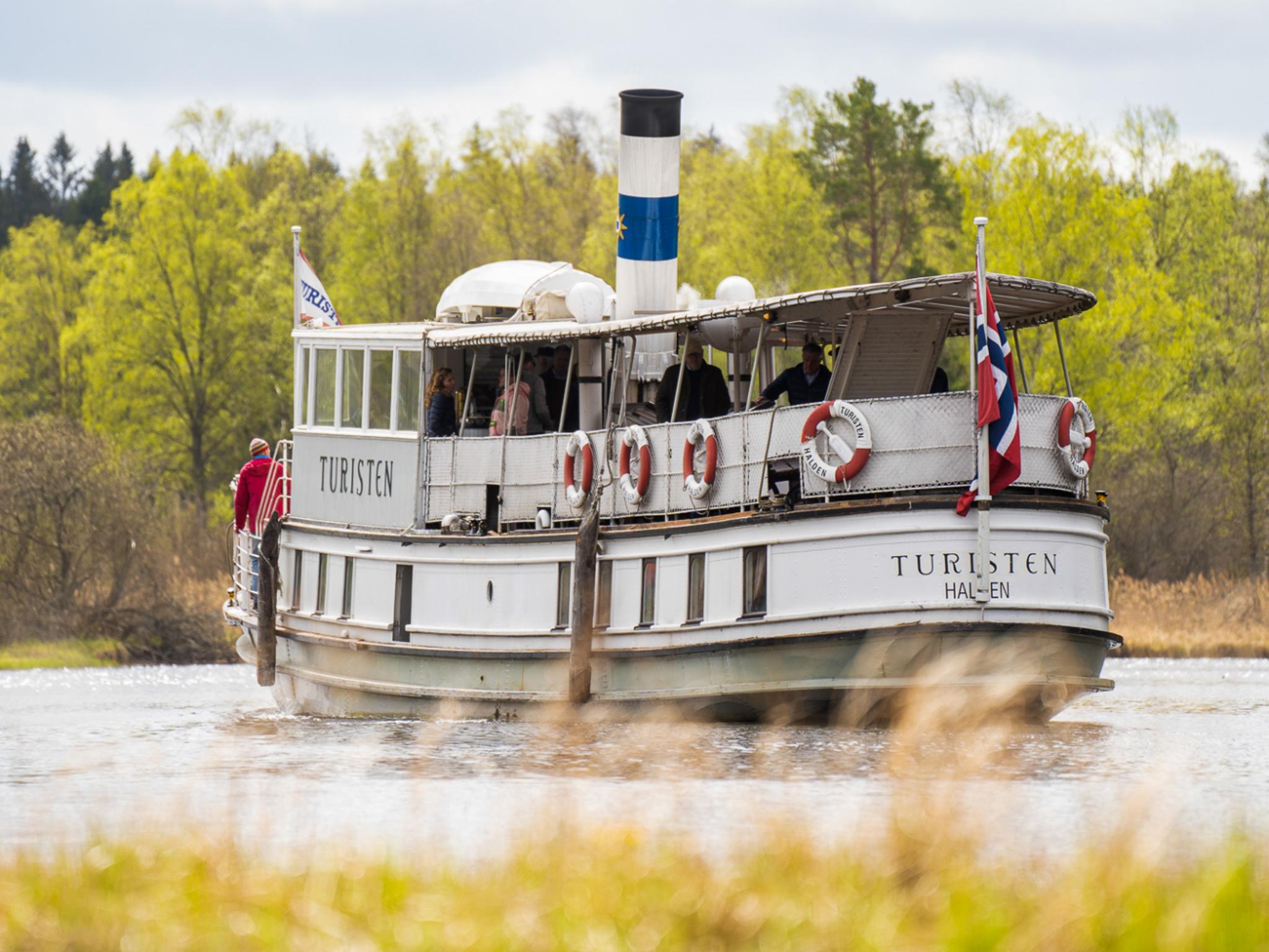 The Steamer D/S Turisten on the Halden Canal in Eastern Norway.