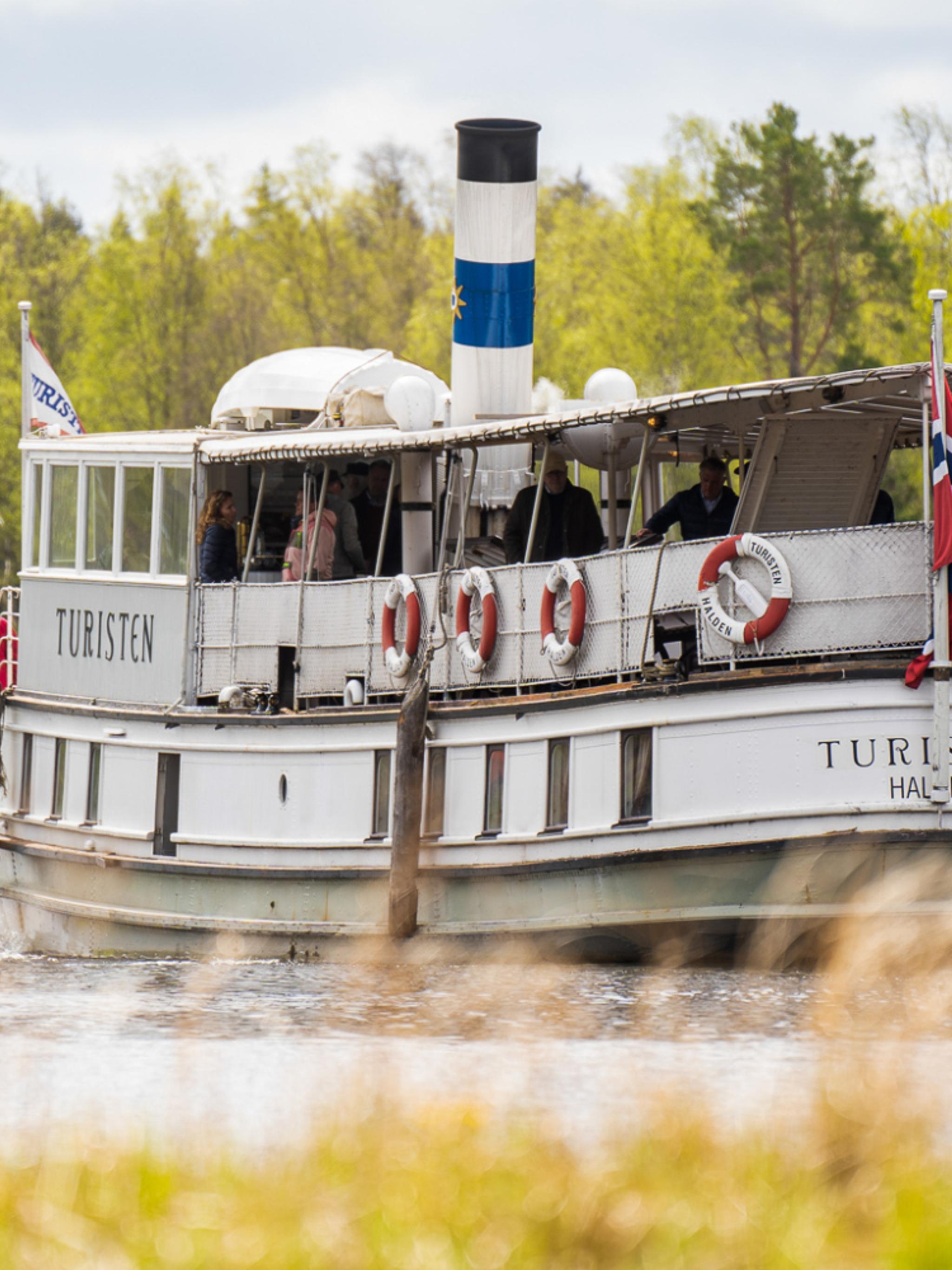 The Steamer D/S Turisten on the Halden Canal in Eastern Norway.