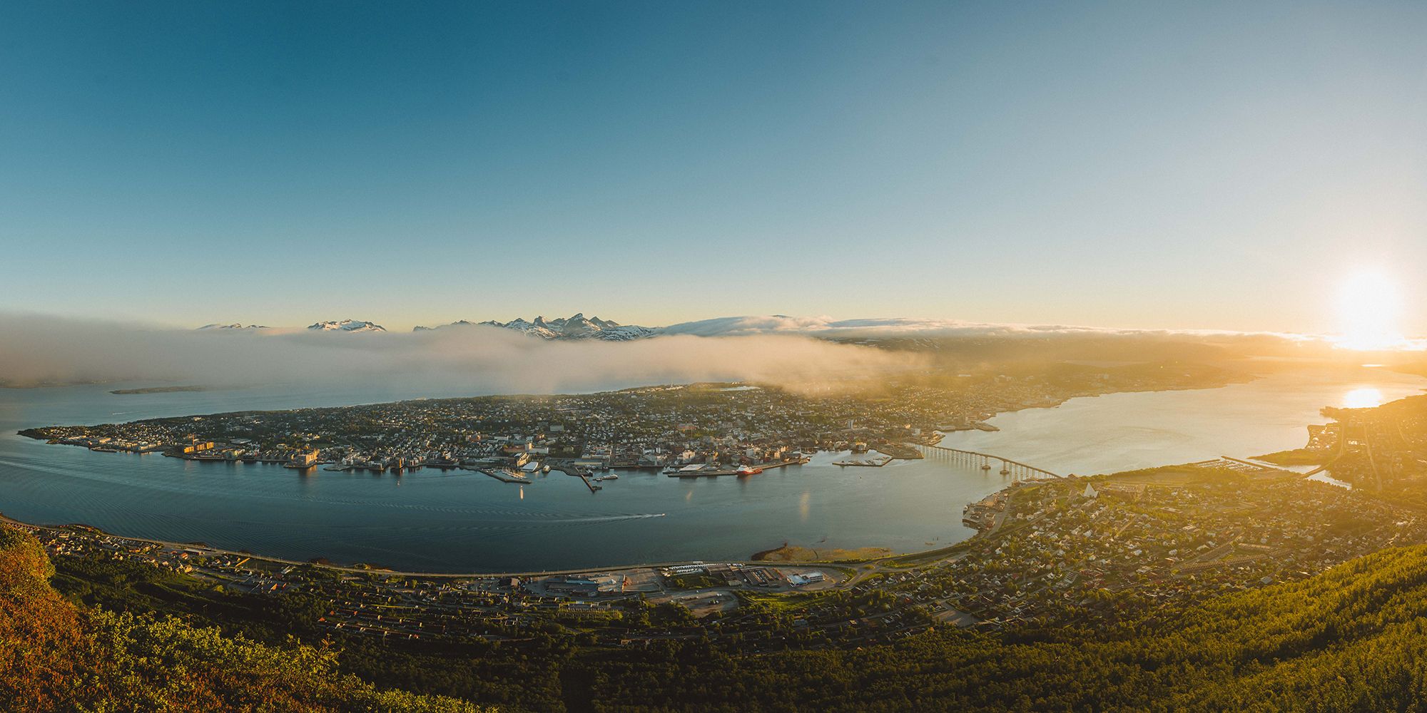 Panorama of Tromsø in Northern Norway