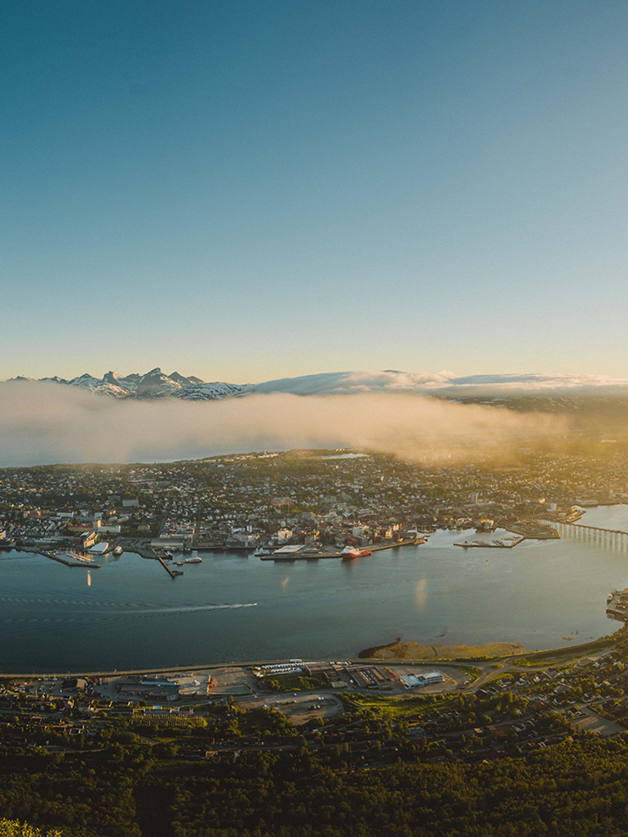 Panorama of Tromsø in Northern Norway