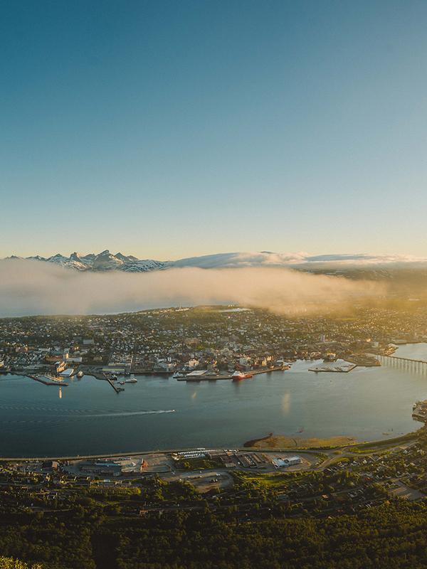 Panorama of Tromsø in Northern Norway