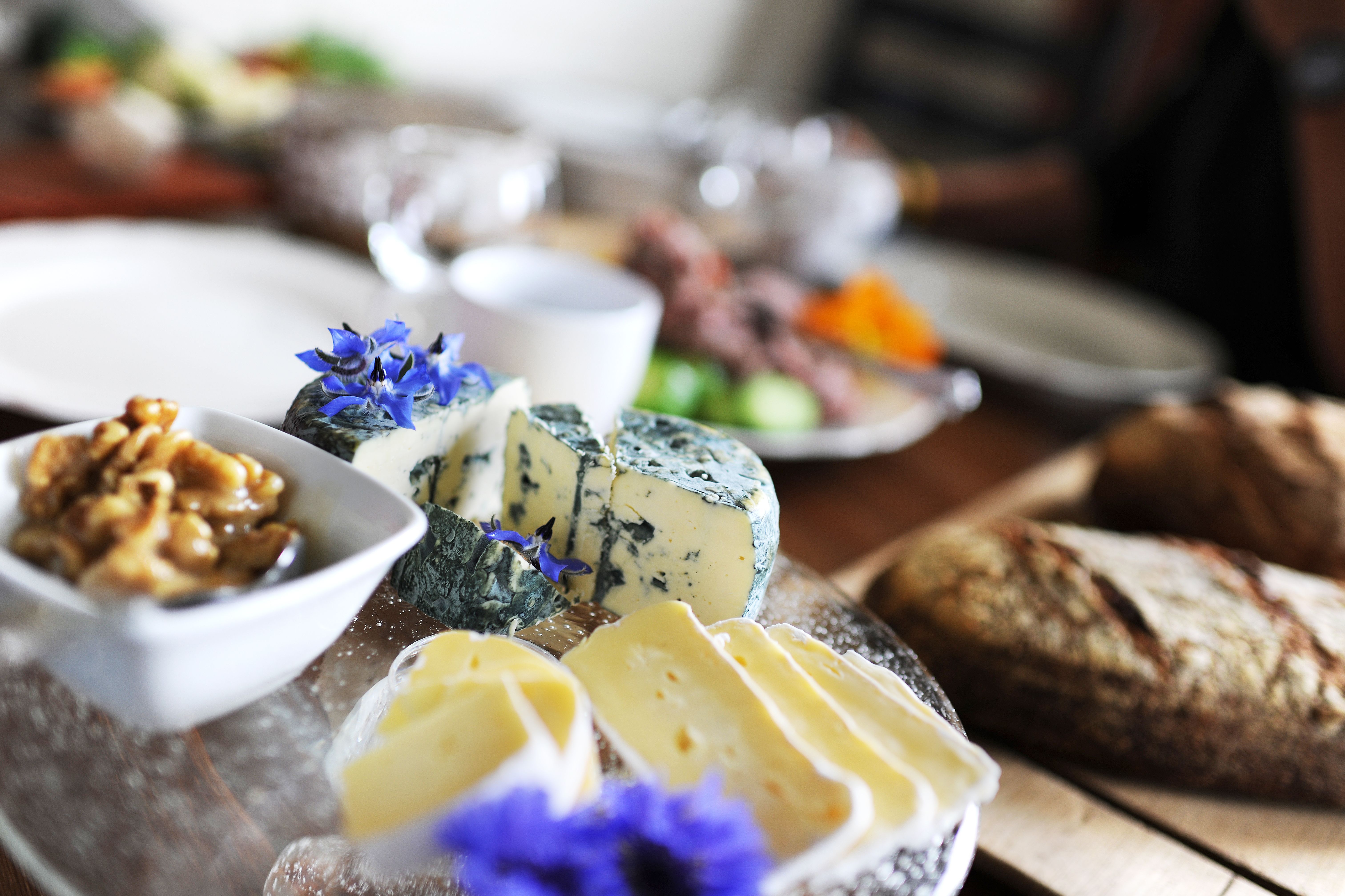 Cheese plate at Hitra Gårdsmat in Trøndelag