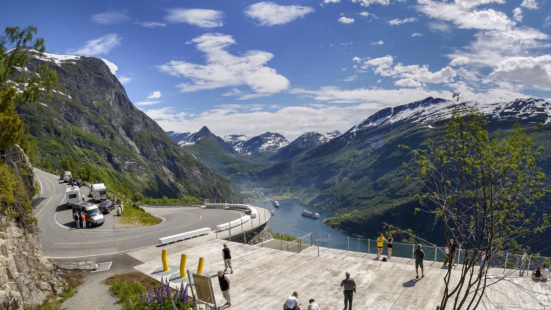 The Ørnesvingen view point in Geiranger