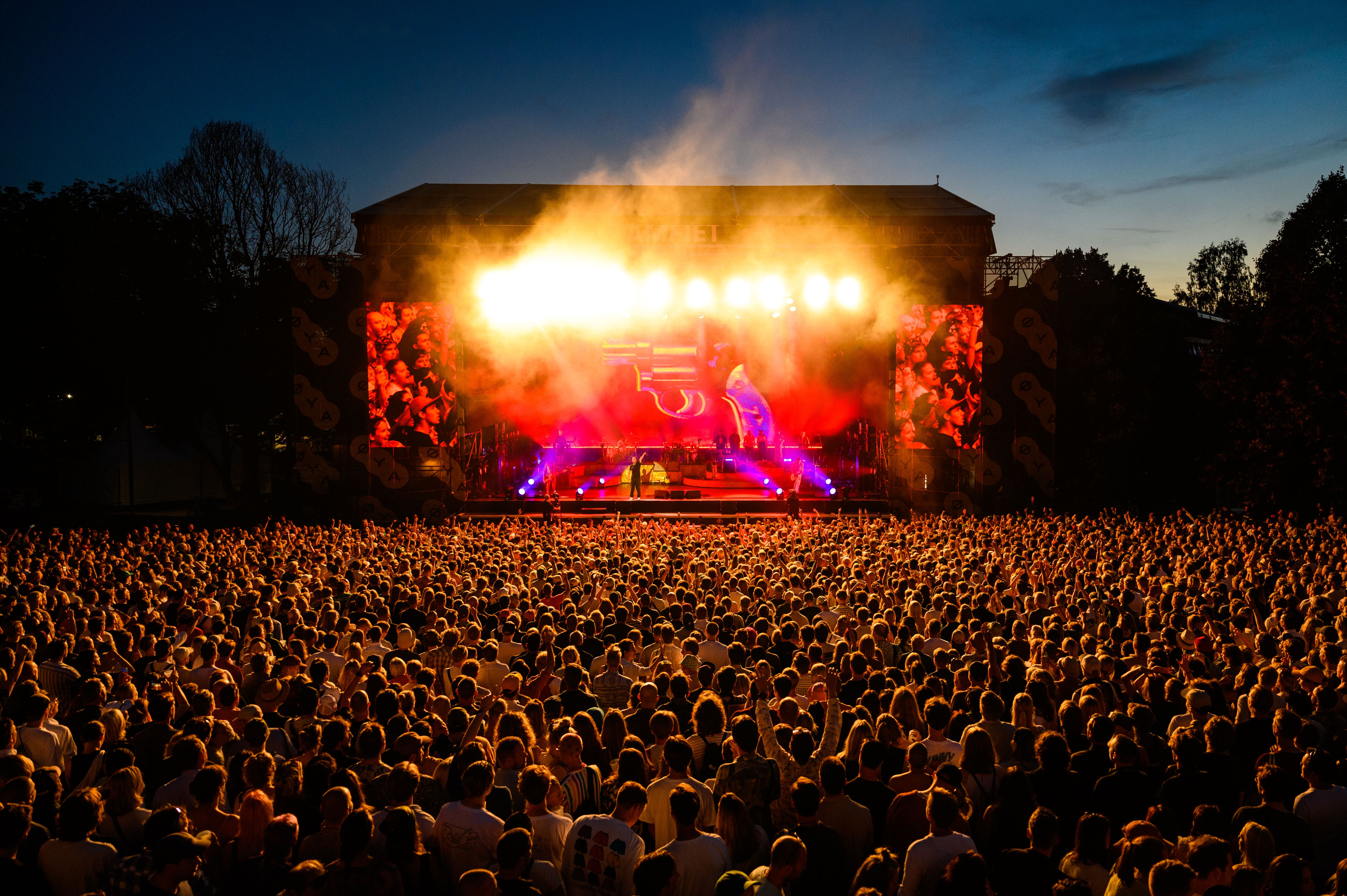 The crowd at Øya festival in Oslo, Eastern Norway