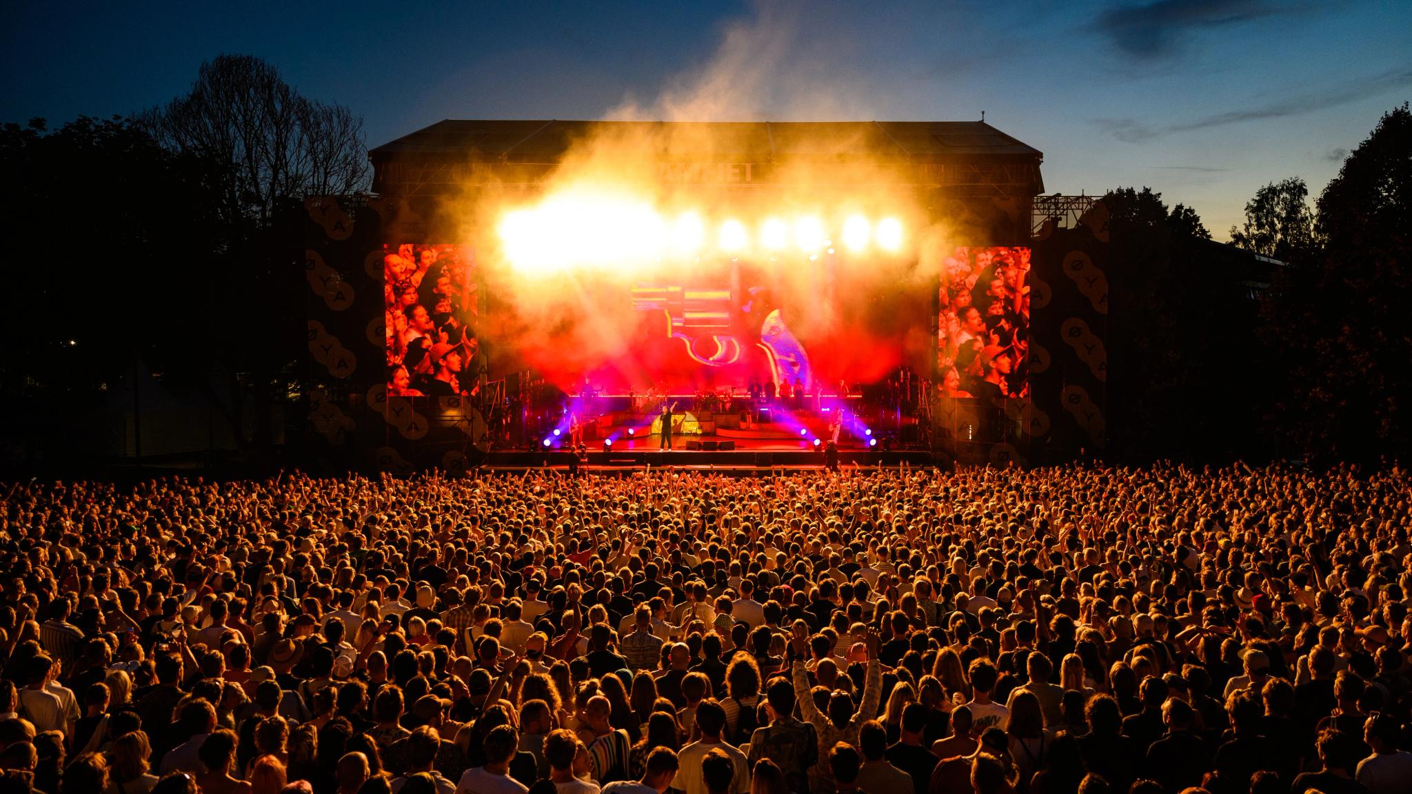 The crowd at Øya festival in Oslo, Eastern Norway