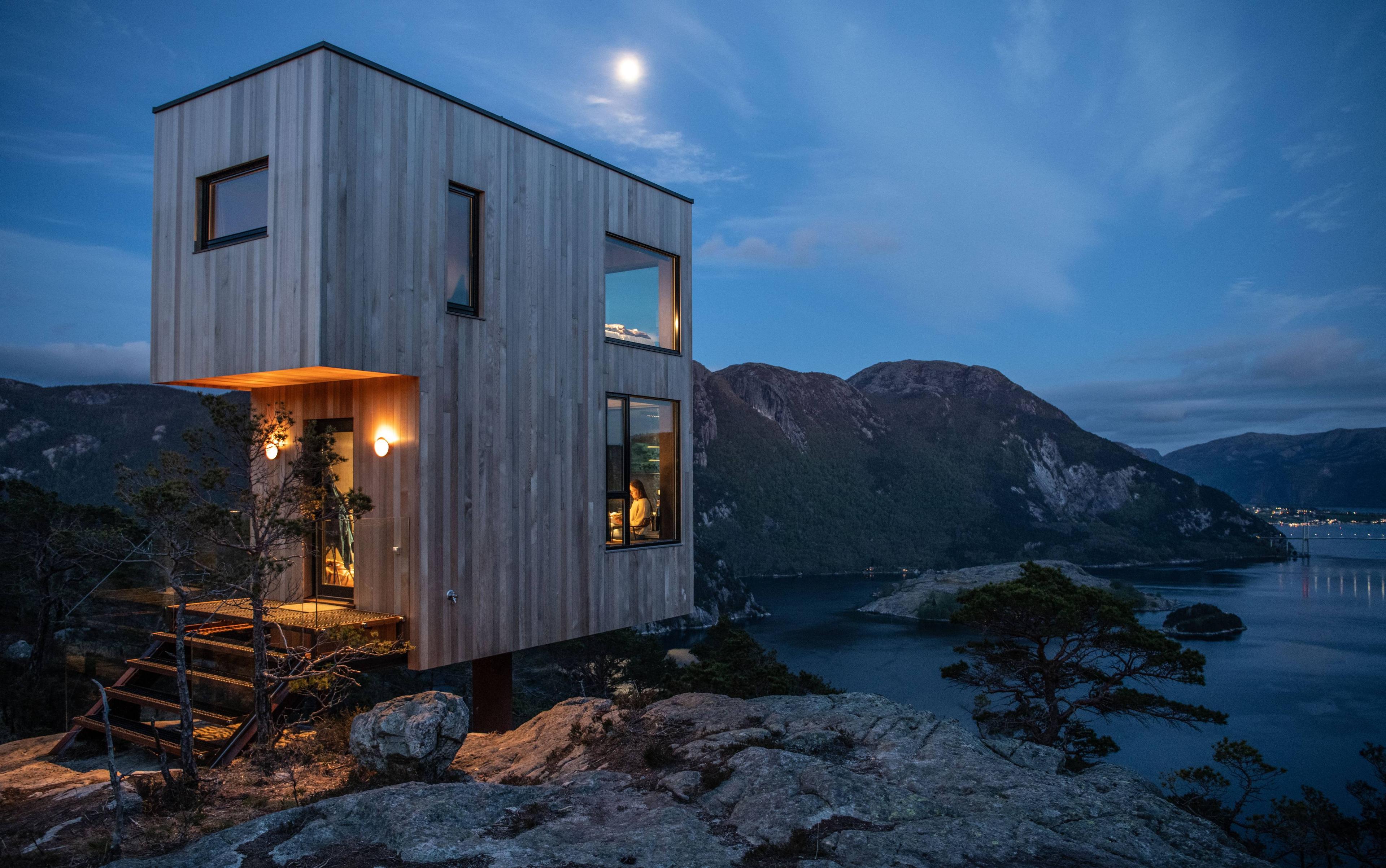 A unique cabin by the Lysefjord fjord.