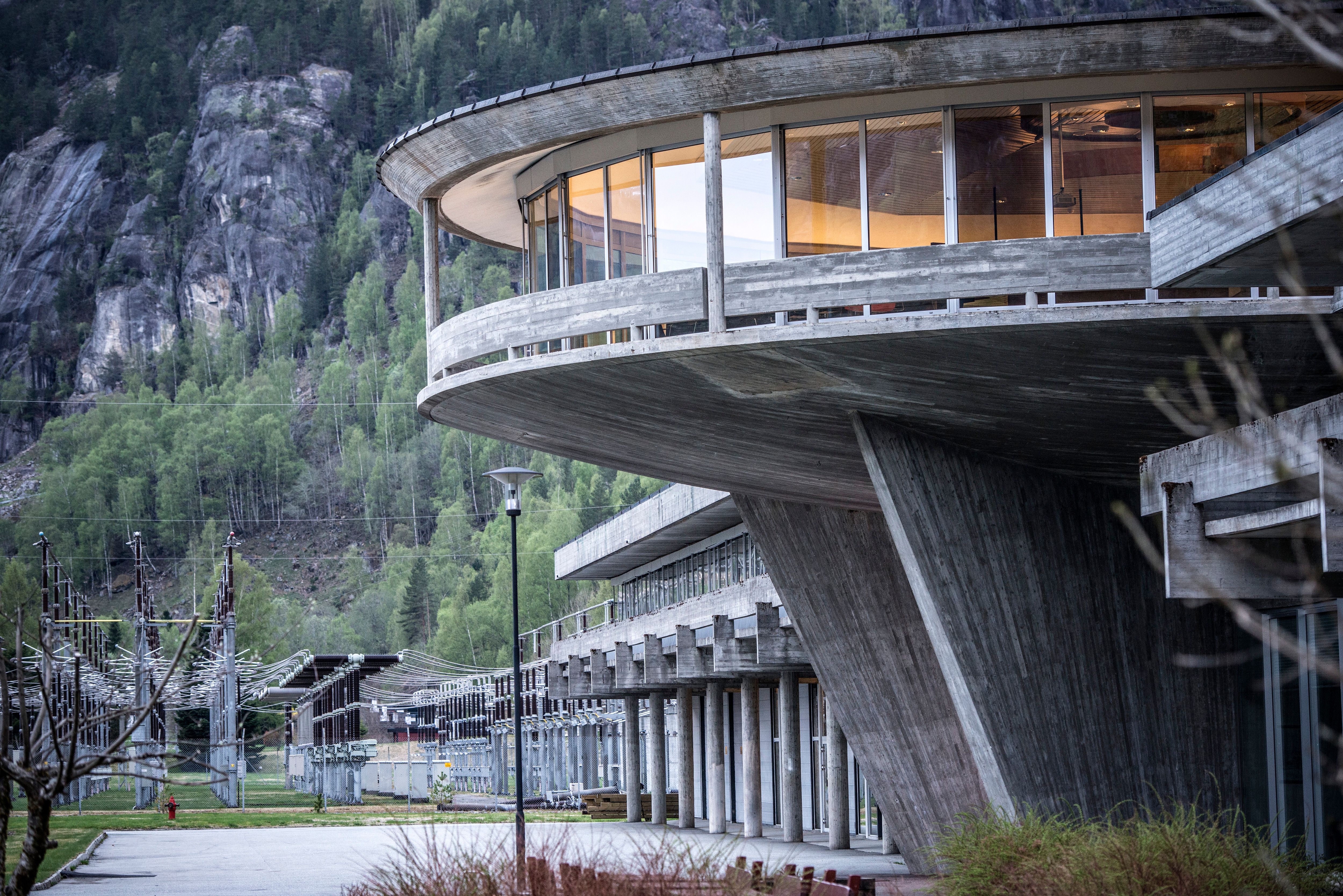 The hydropower station at Nesflaten in Suldal in Ryfylke, Fjord Norway