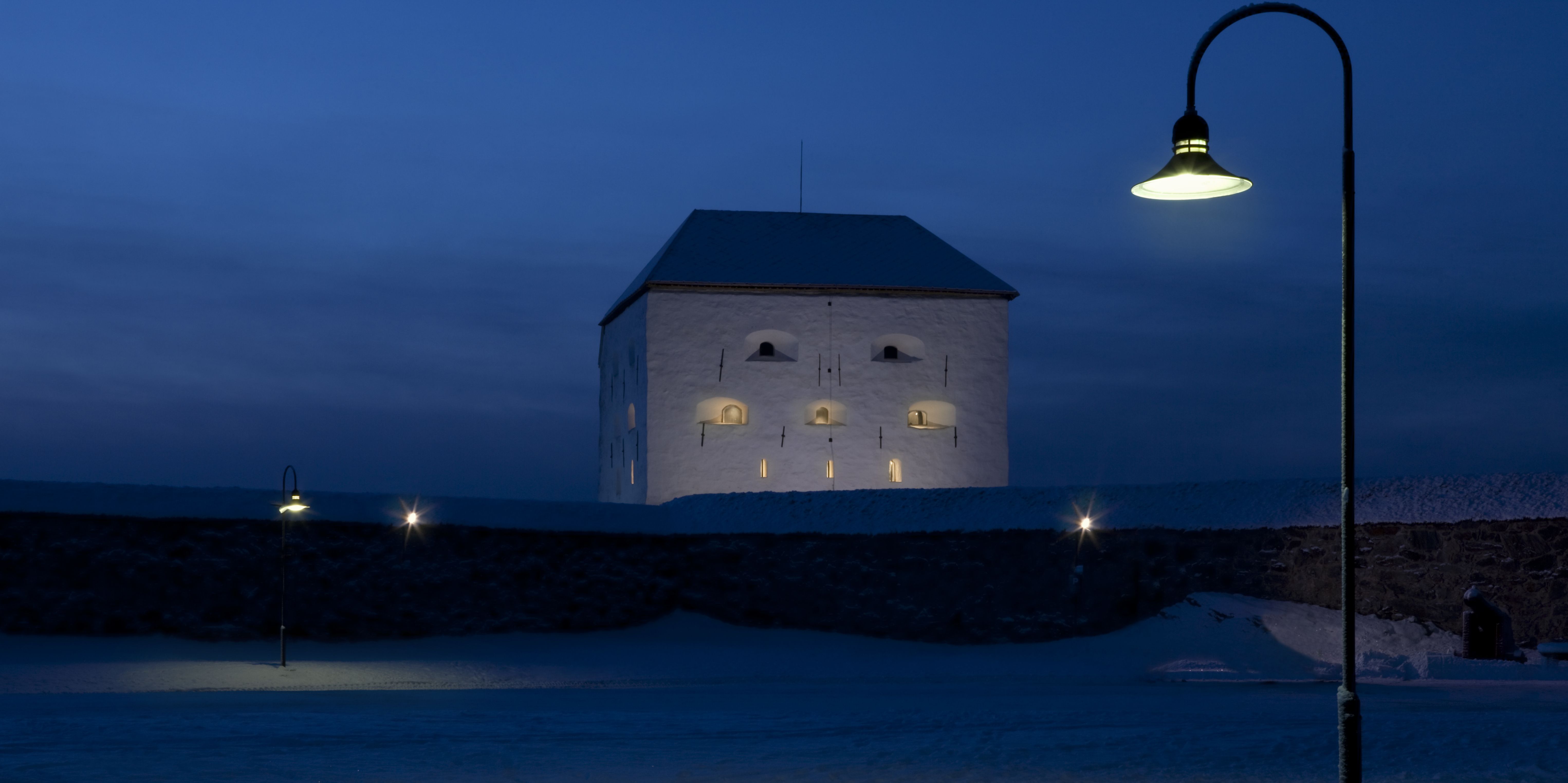 Kristiansten Fortress by night