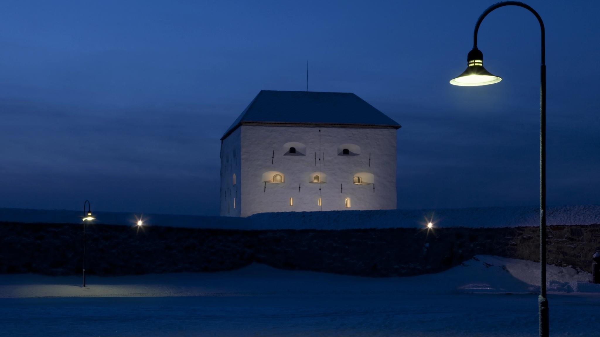 Kristiansten Fortress by night
