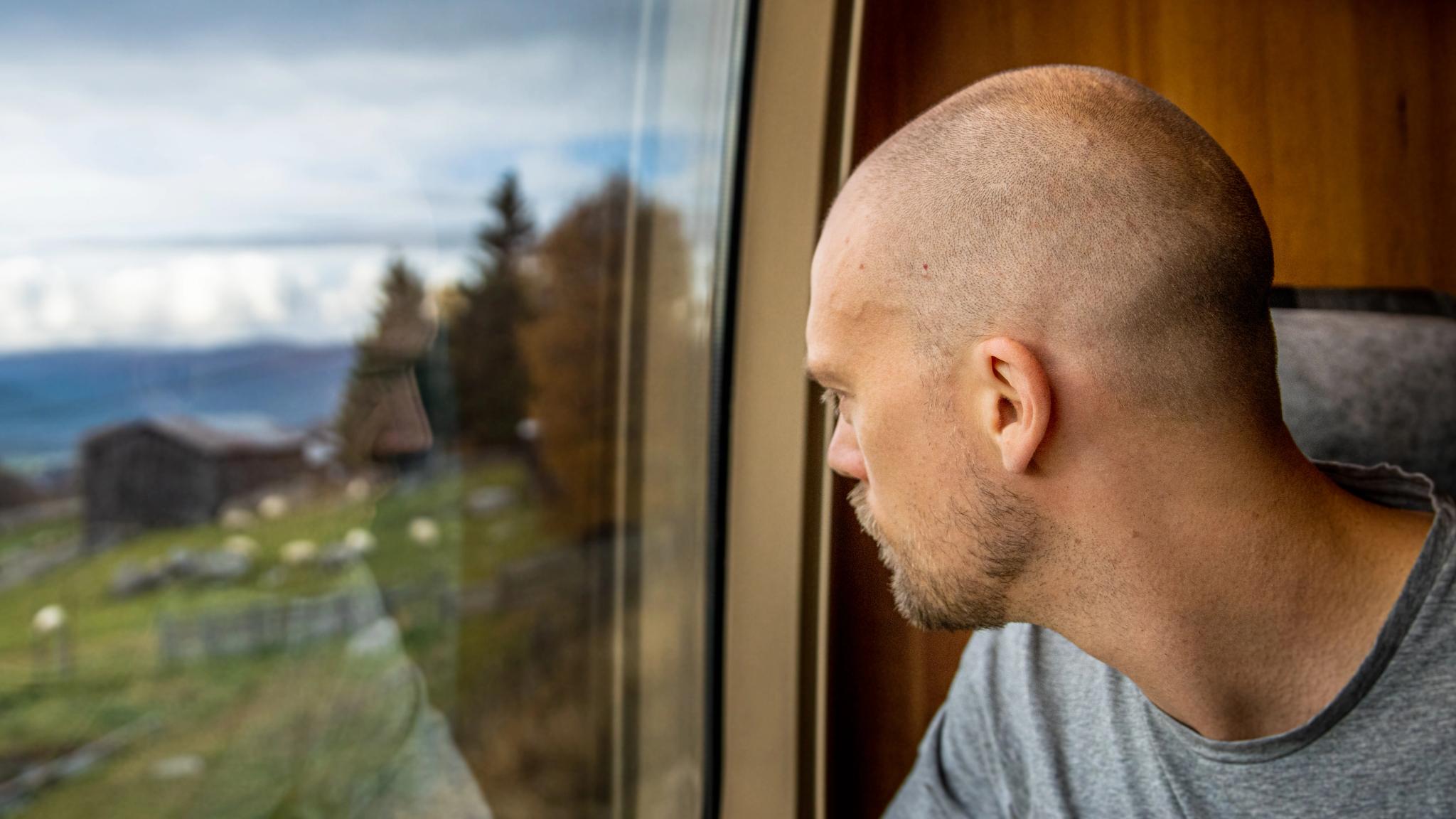 View from the Rauma Railway train