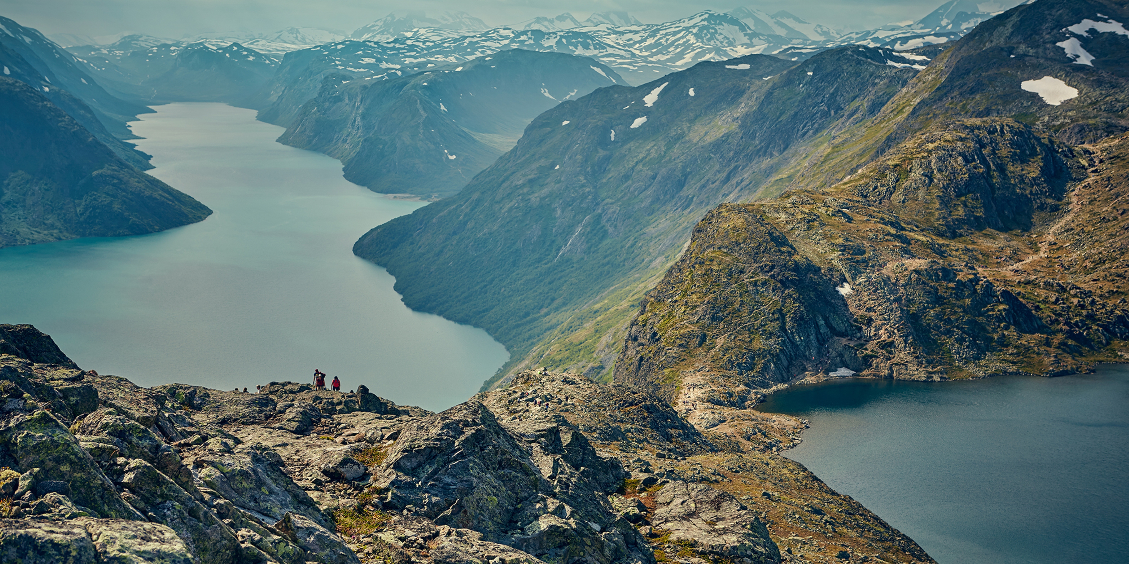 Besseggen ridge in Jotunheimen mountains, Eastern Norway