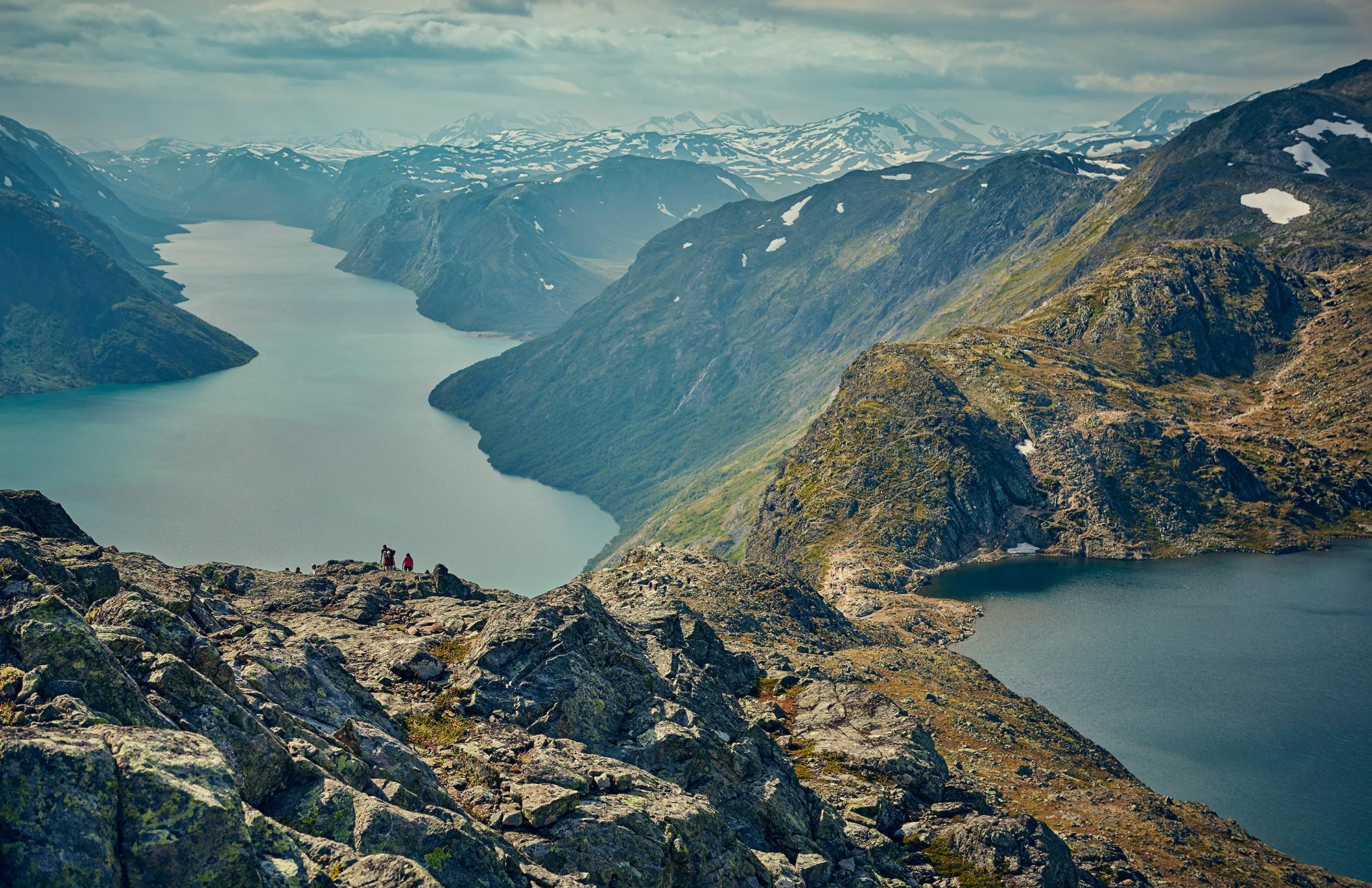 Besseggen ridge in Jotunheimen mountains, Eastern Norway