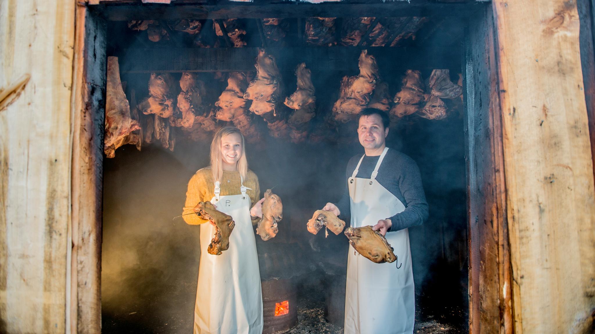 Weird and wonderful food in Norway include sheep heads from Smalahovetunet in Voss, Fjord Norway