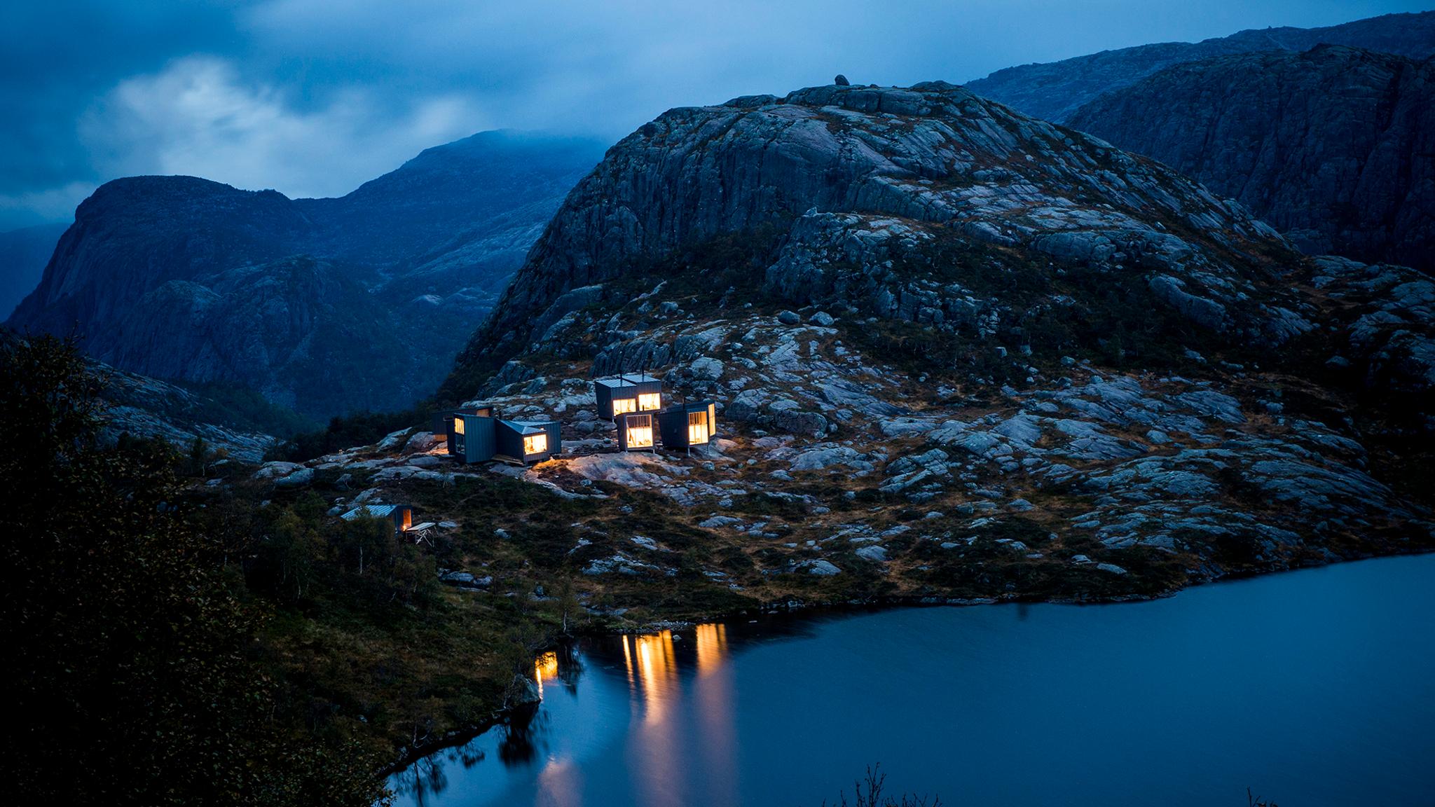 Skåpet mountain cabin in Ryfylke, one of many architectural cabins in Norway