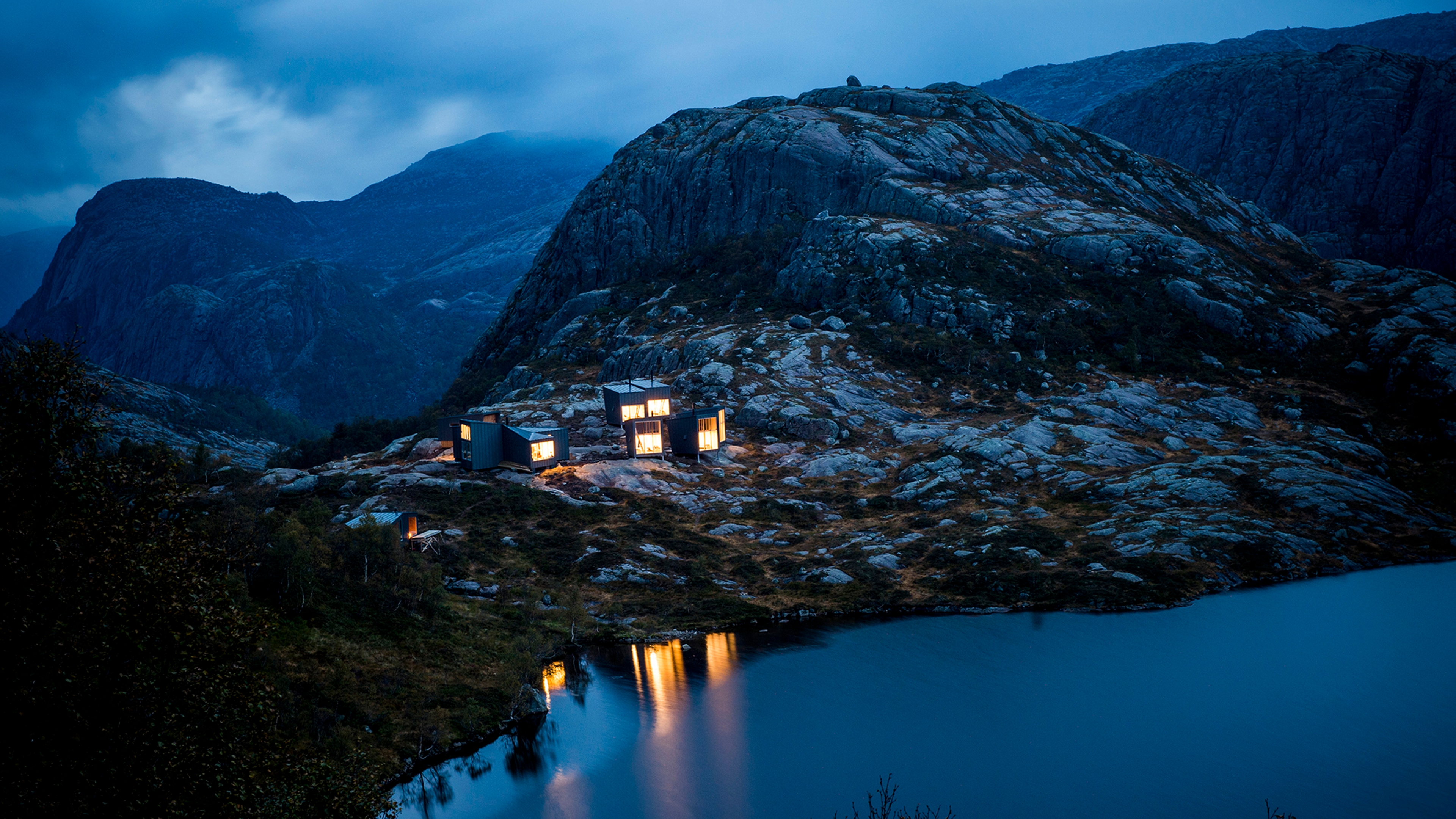 Skåpet mountain cabin in Ryfylke, one of many architectural cabins in Norway