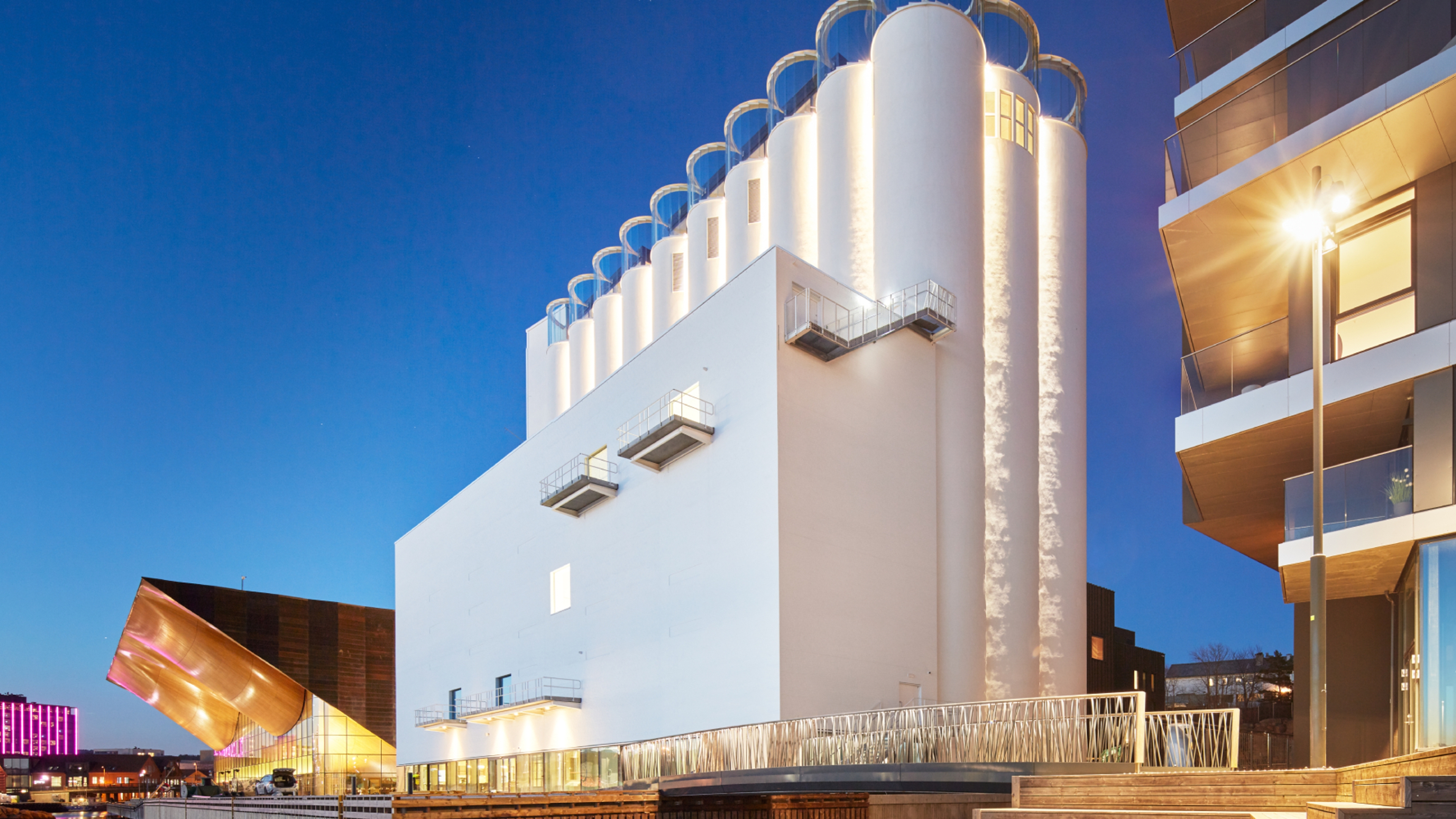Kunstsilo - The art silo at Odderøya island in Kristiansand, Southern Norway