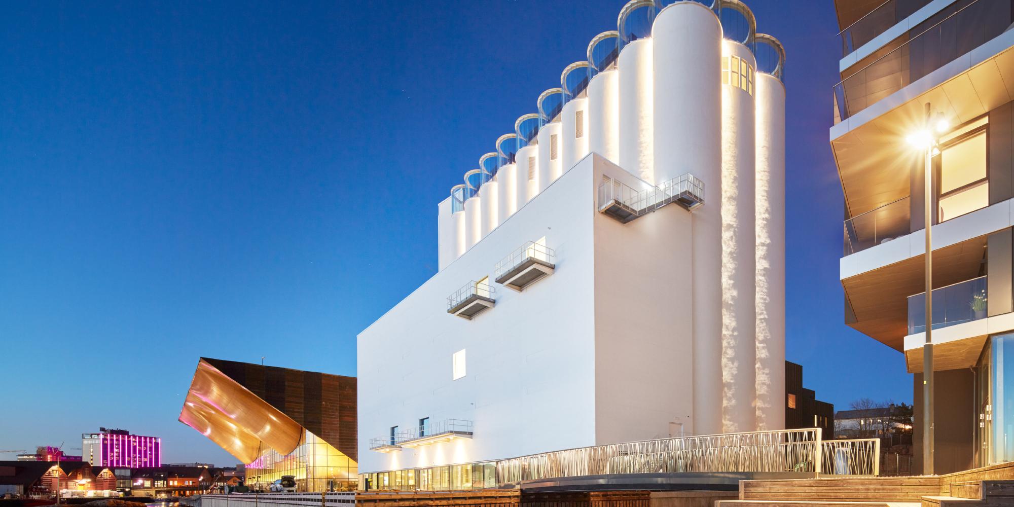 Kunstsilo - The art silo at Odderøya island in Kristiansand, Southern Norway