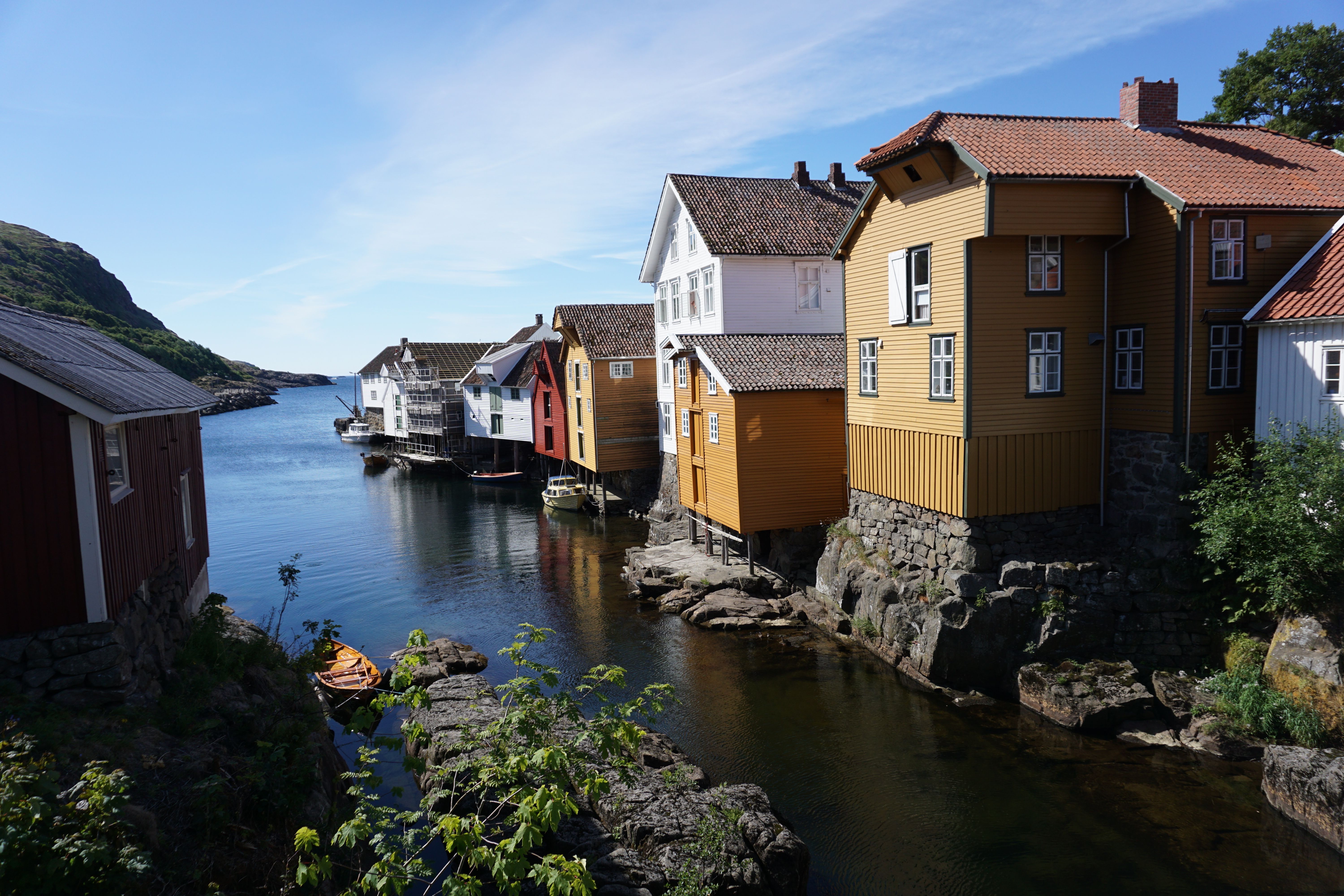 The village Sogndalstrand in Rogaland in the Stavanger region, Fjord Norway