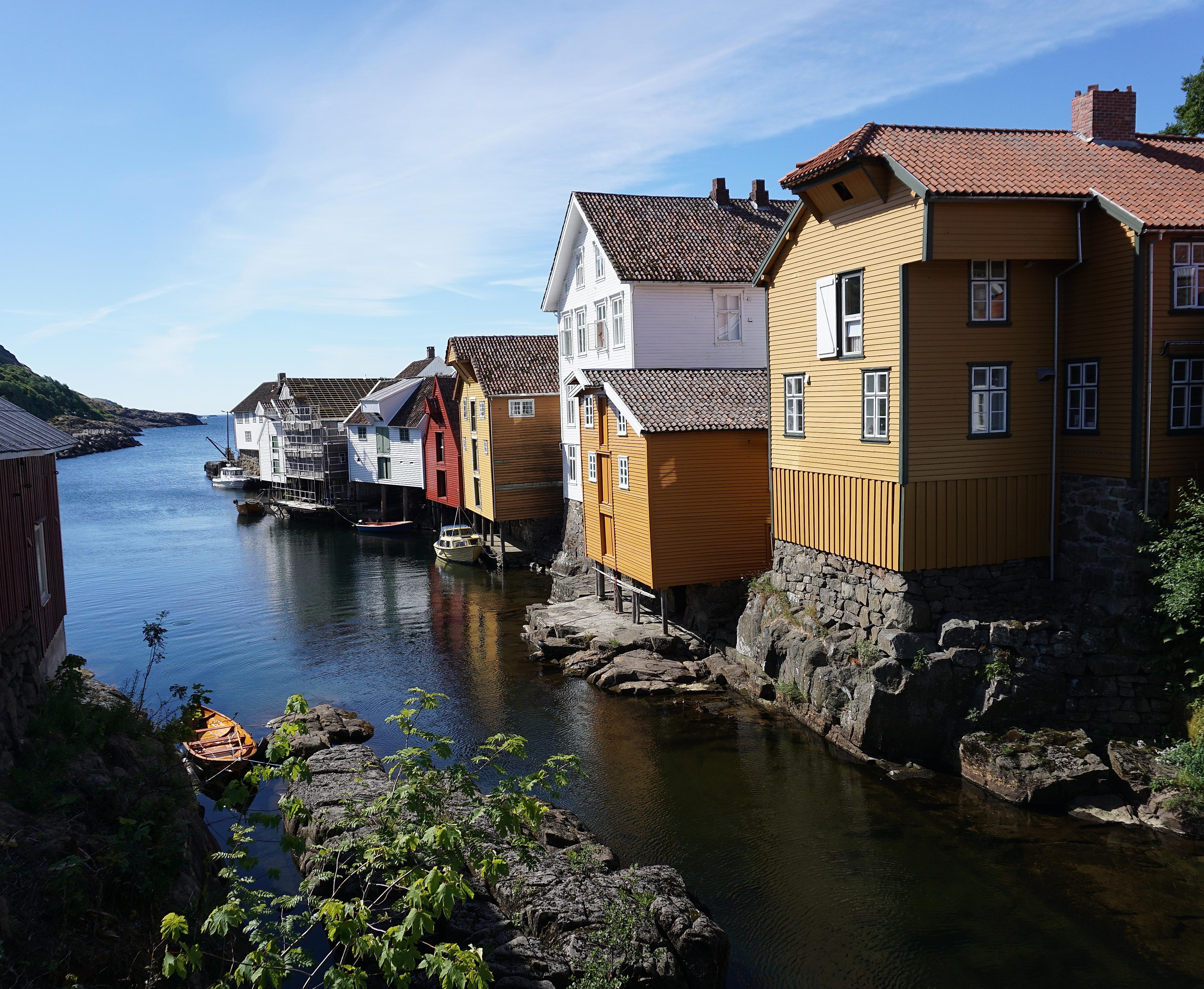 The village Sogndalstrand in Rogaland in the Stavanger region, Fjord Norway